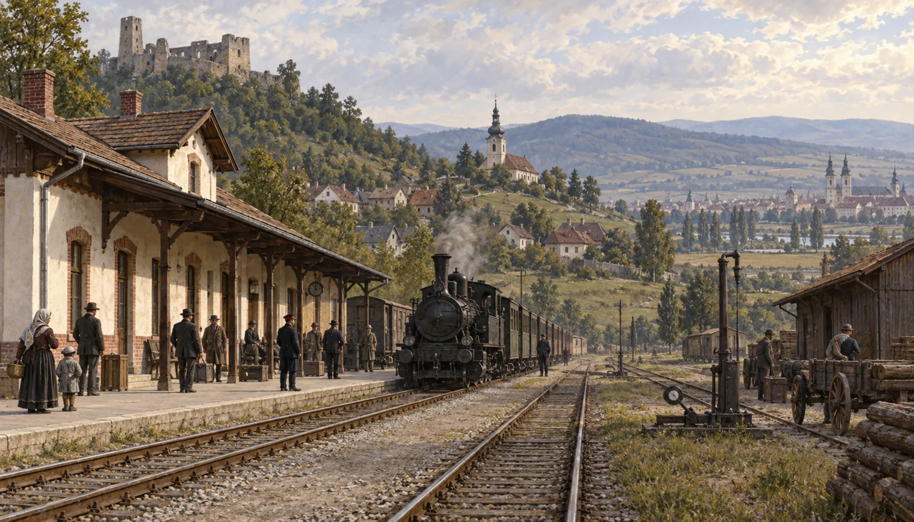 A station, and a county that emptied