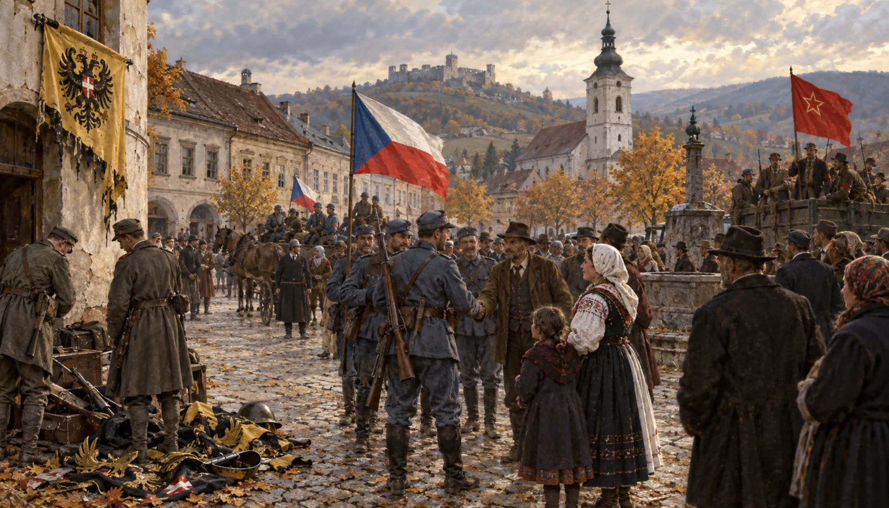 Czechoslovakia, and three weeks of a soviet republic next door