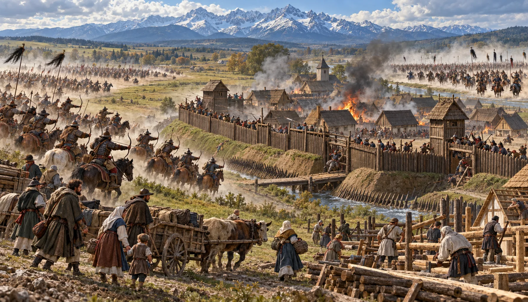 Two Mongol invasions, not one