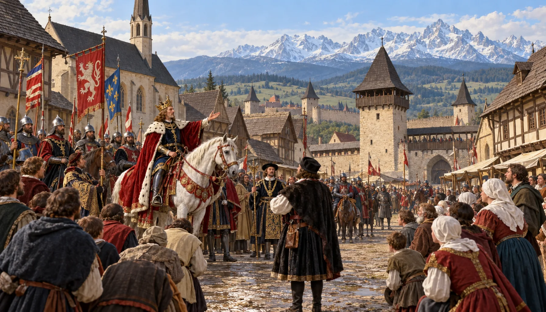 A free royal town for a few months