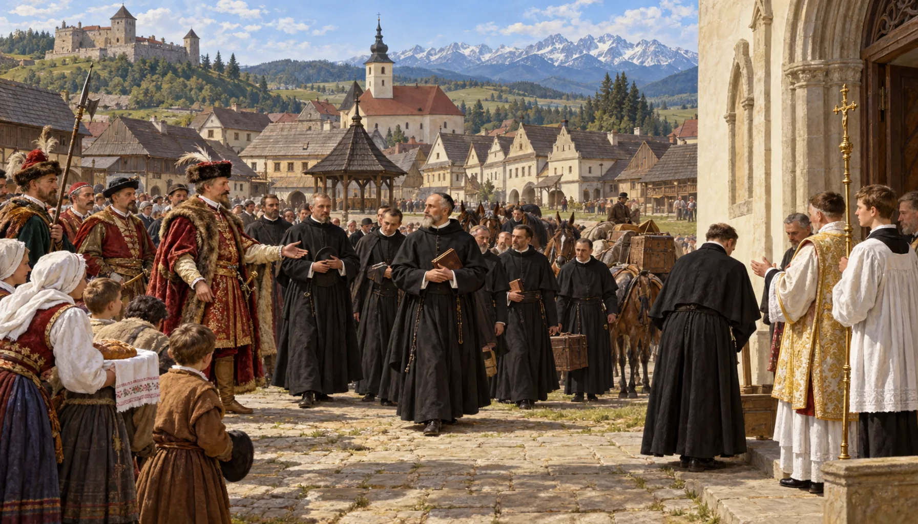 The Piarists arrive