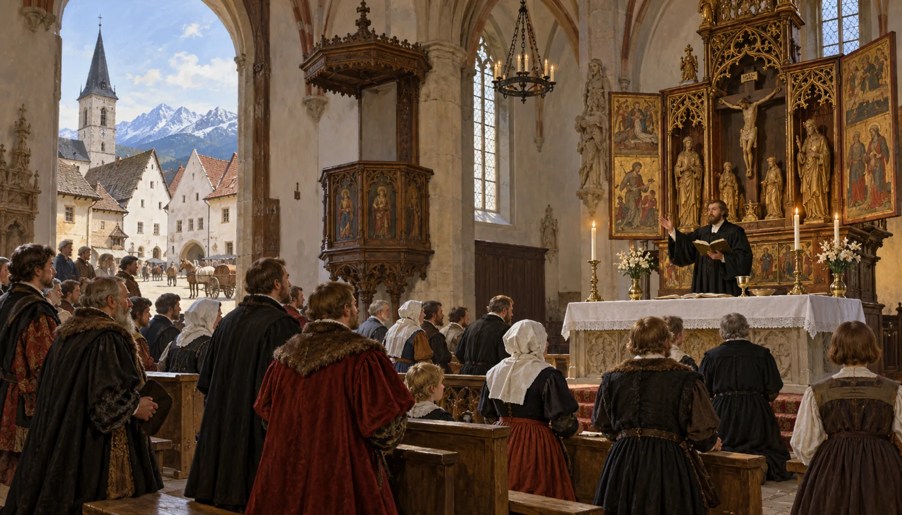 Lutheran towns, and an altar in Spišská Sobota
