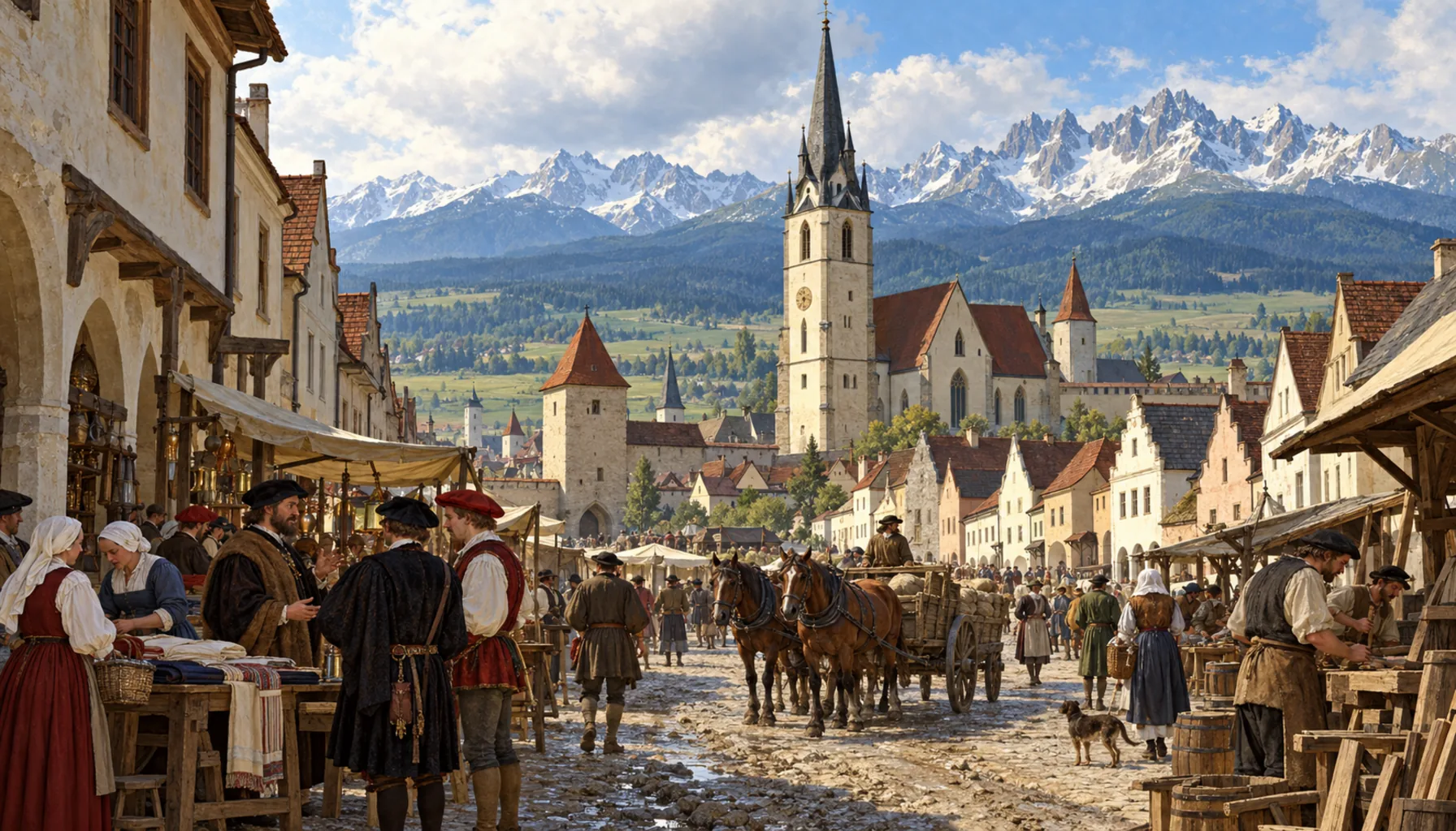 A Lutheran town with a tower of its own