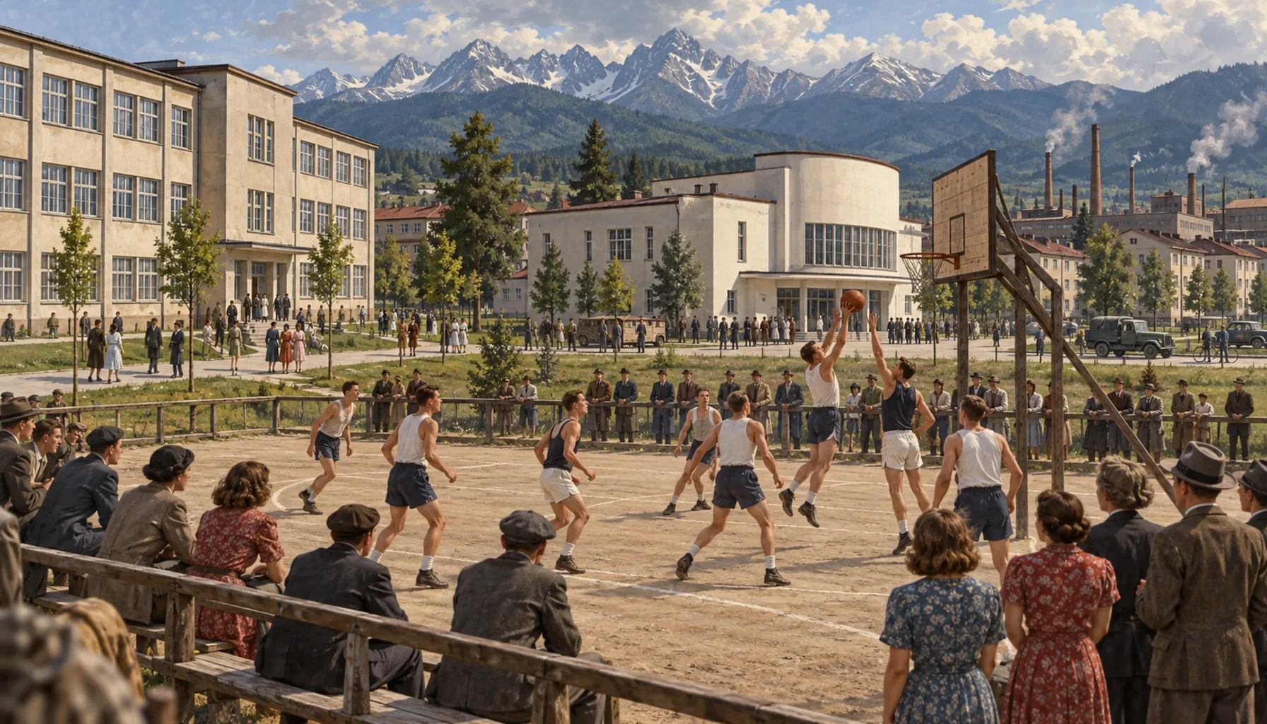 A basketball town