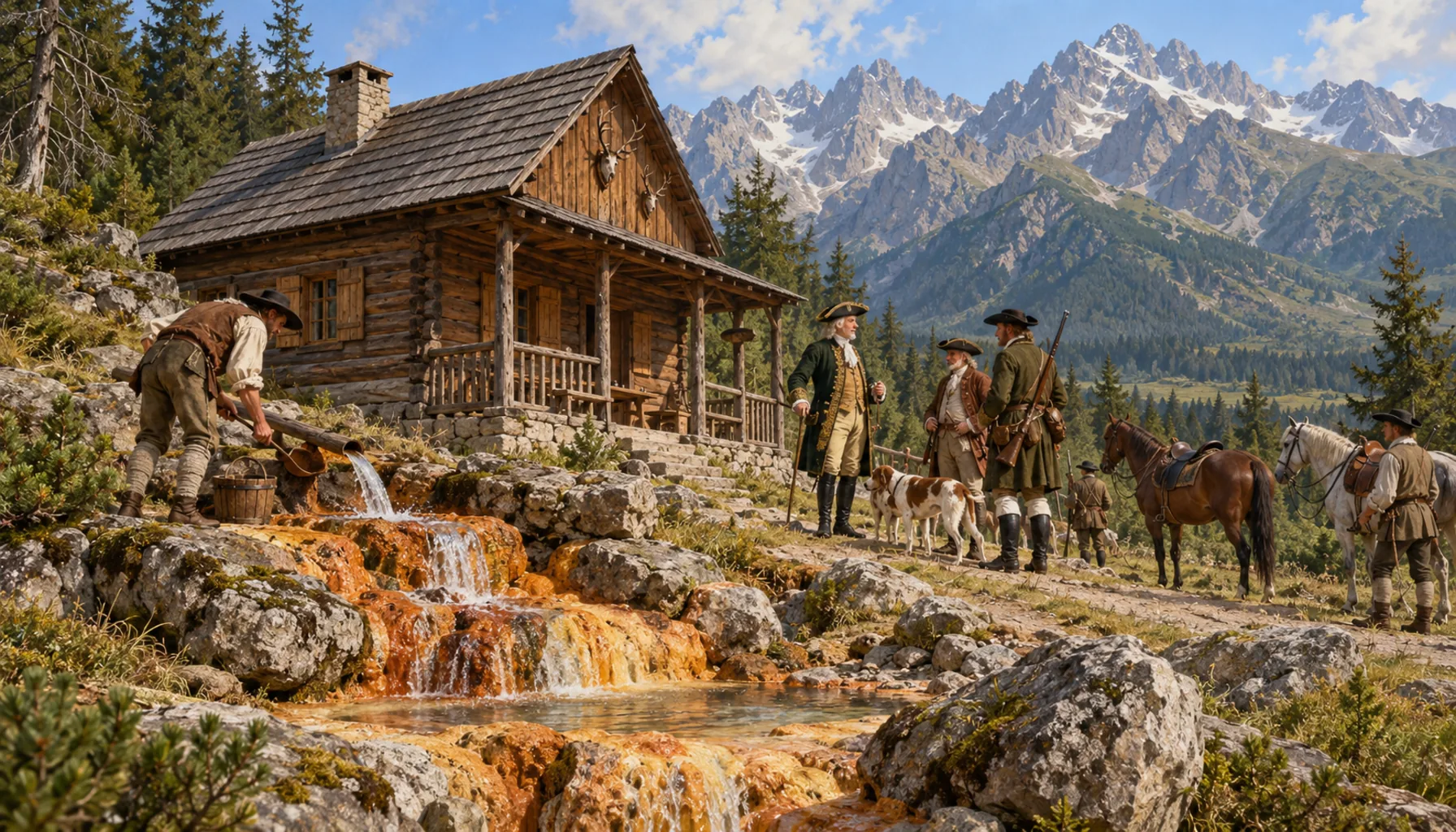 Starý Smokovec begins at a sour spring