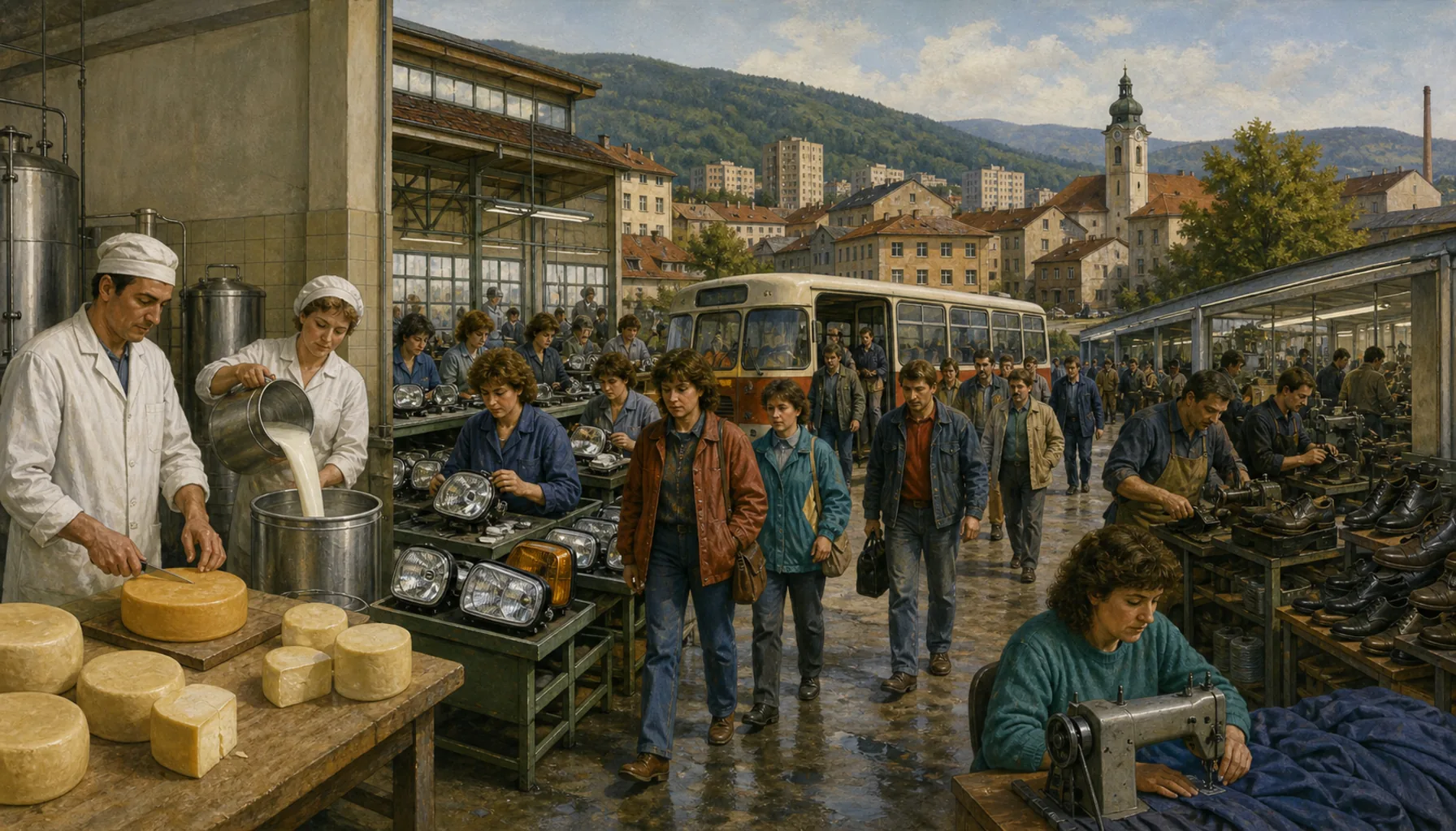 Cheese, lamps and commuting
