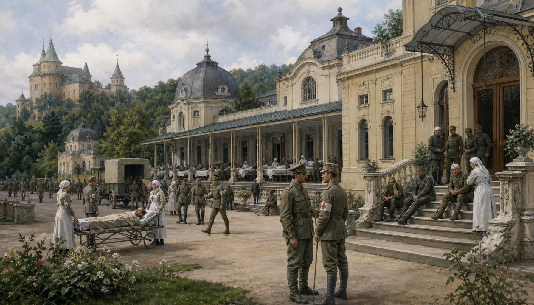 The spa becomes a hospital