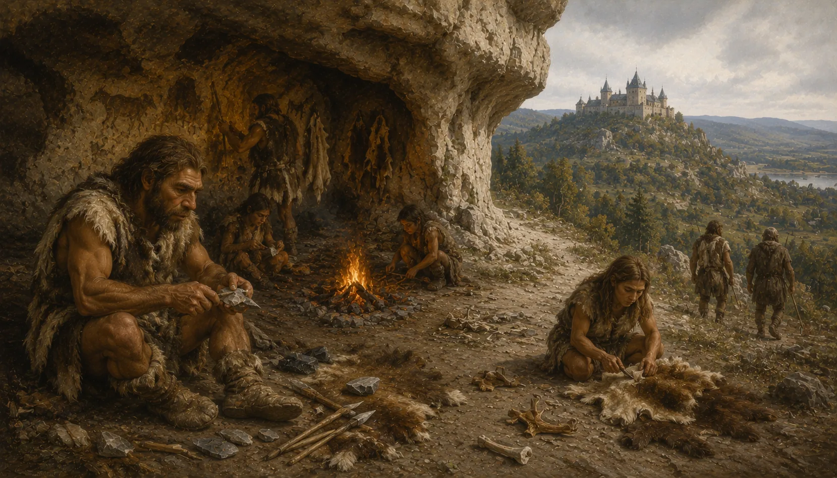 Neanderthals under the overhang