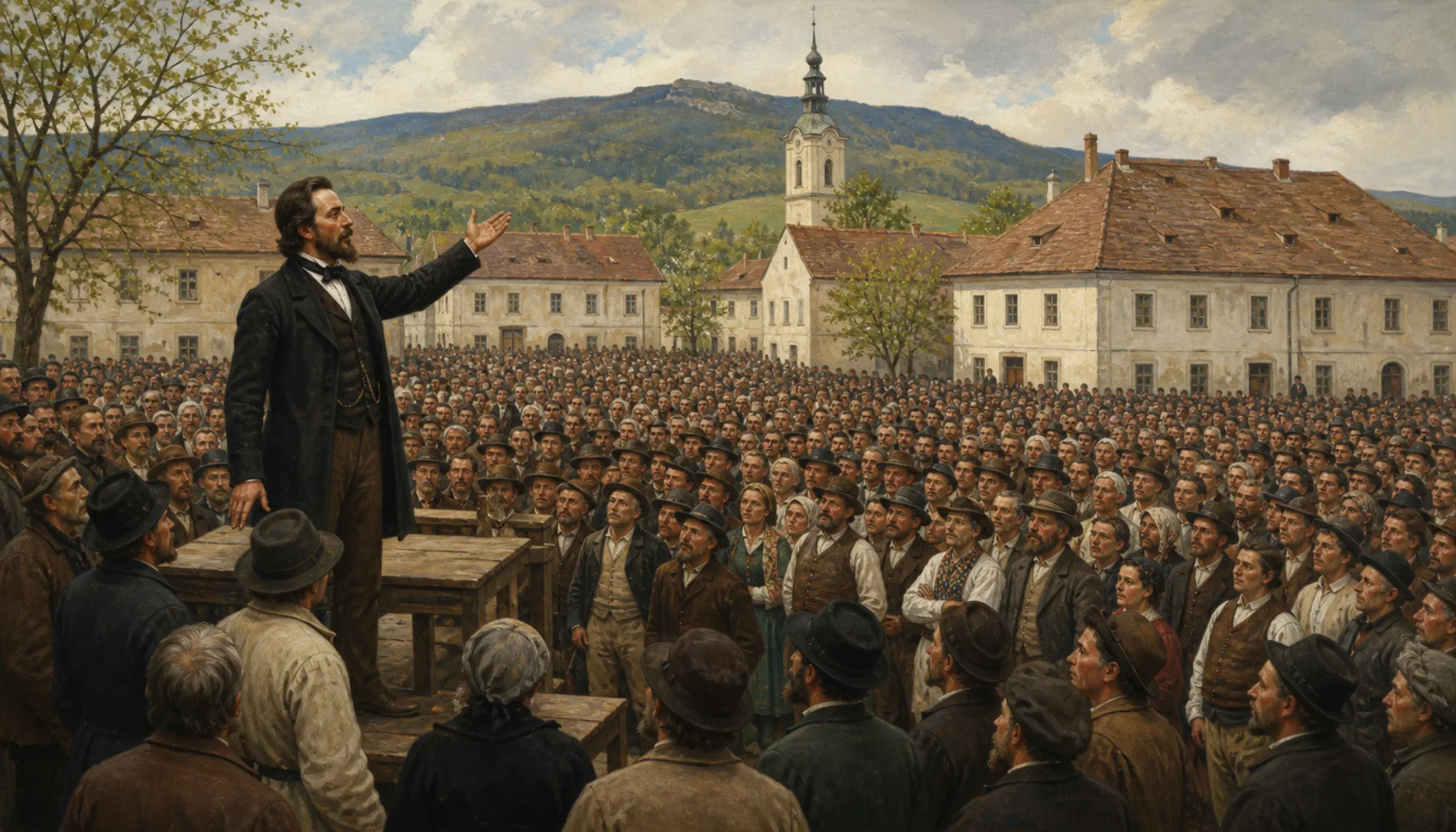 Hurban on the square, and the first fight