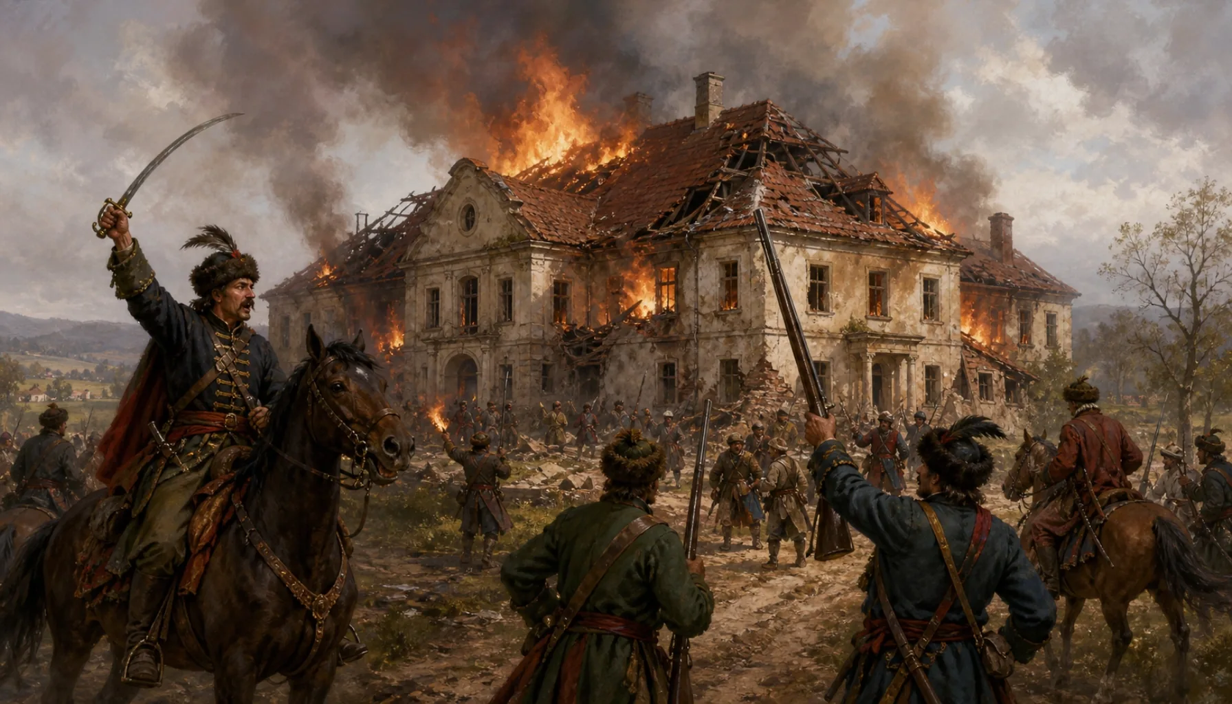 Burned by the Kuruc, not by the Turks
