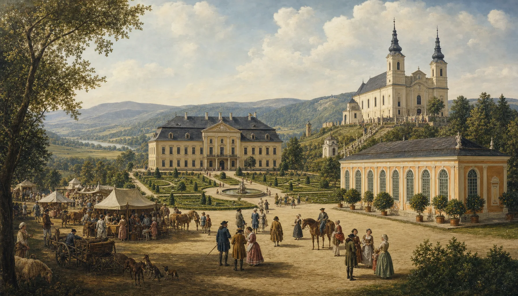 An orangery, and a place of pilgrimage