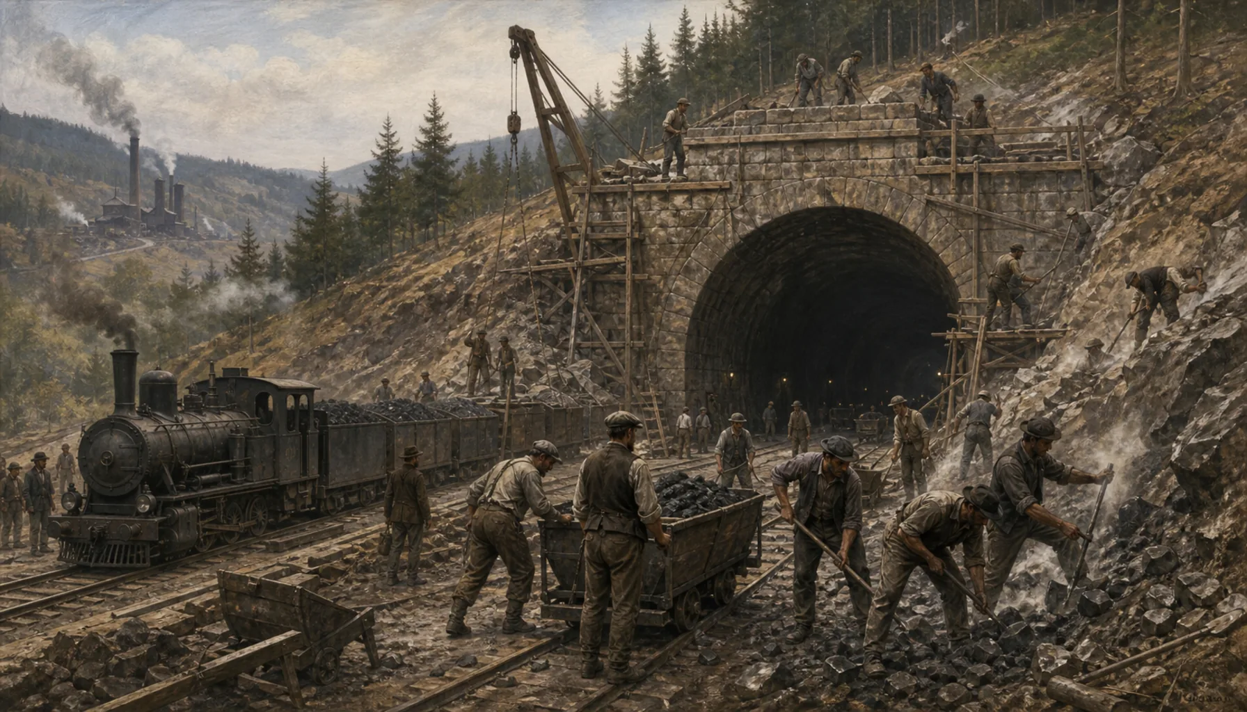 Czechoslovakia builds the tunnel
