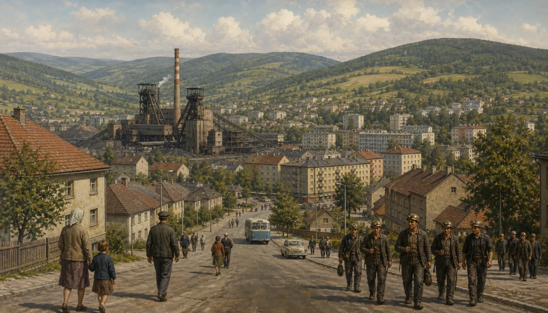 Town status, and then the hillside moved