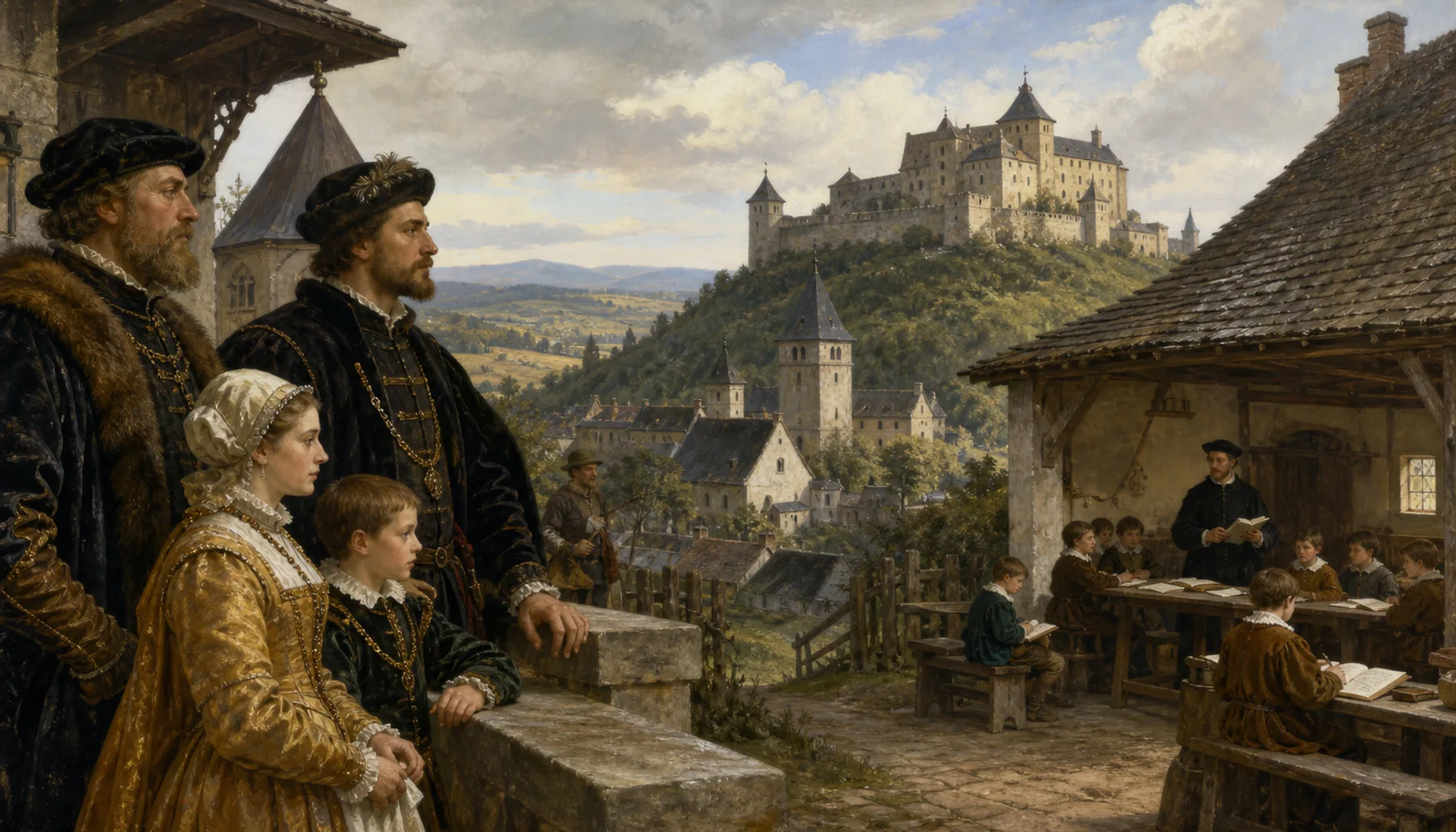 The Ostrožič family and a Lutheran school
