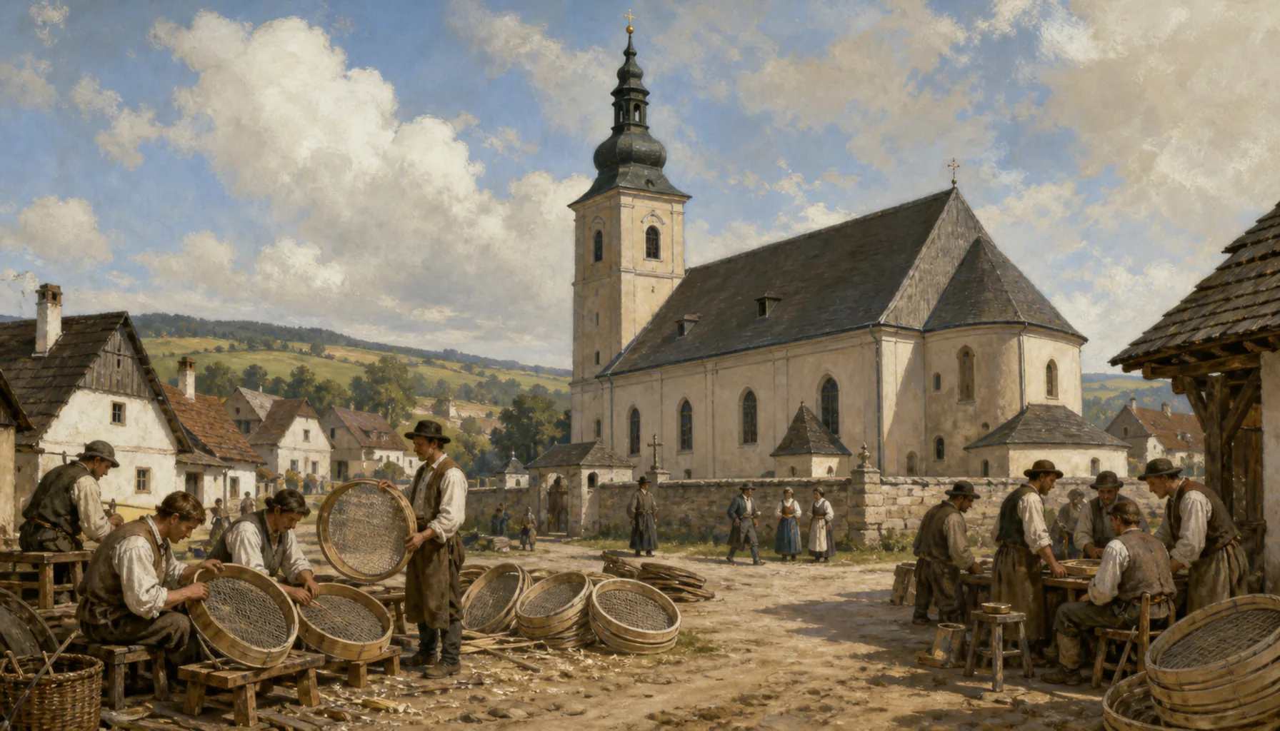 Krman's church, and the guild of sieve-makers