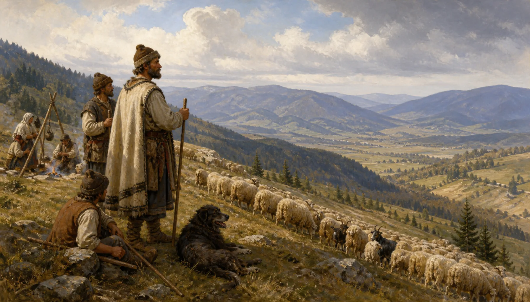 Shepherds on the ridge