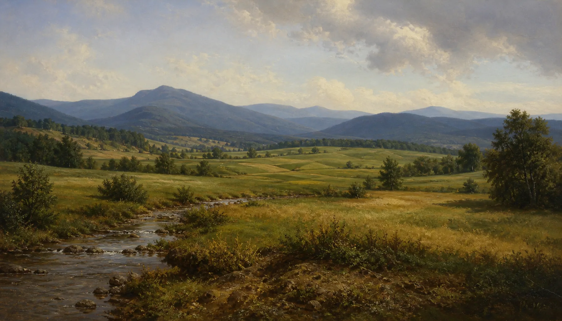 The ground before the town