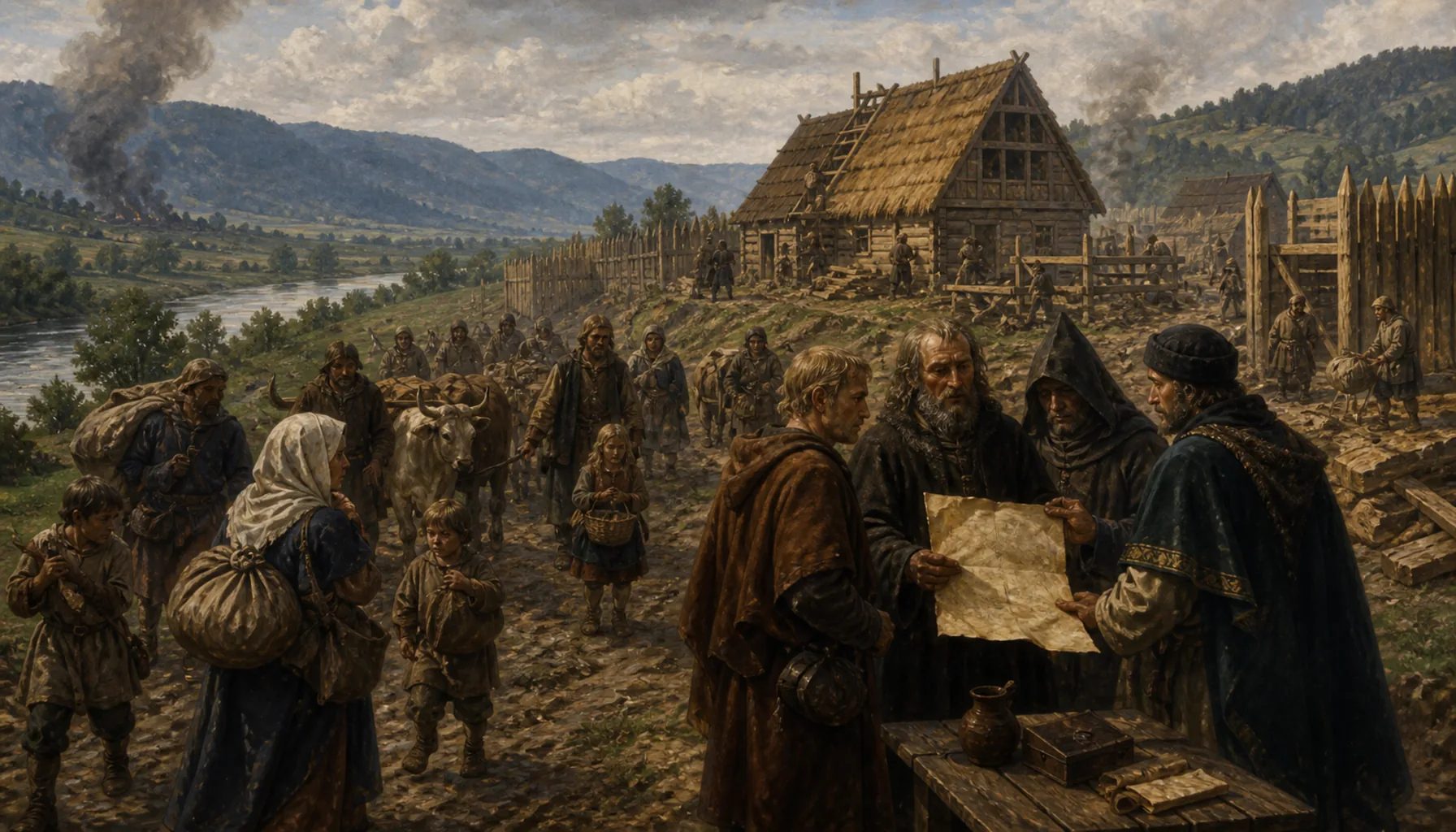 A town of refugees, and a forged charter