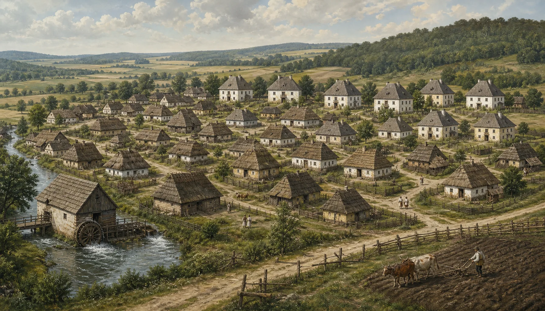 Ten noble houses and a mill