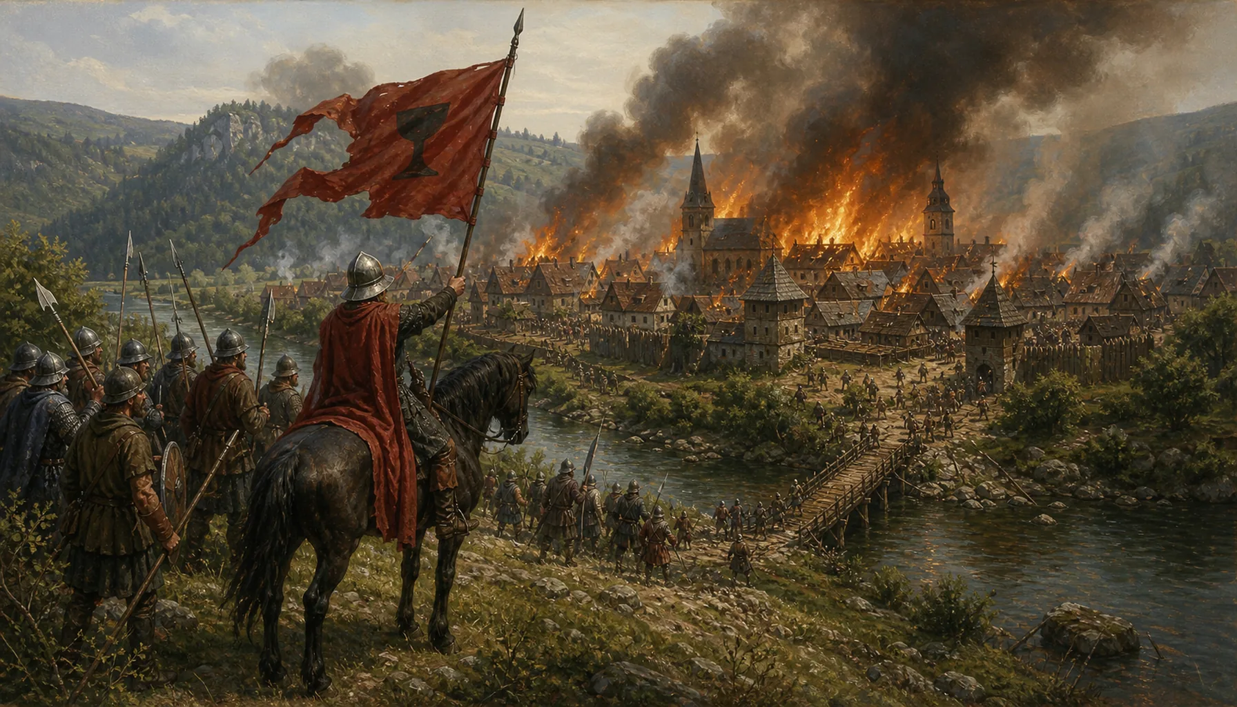 Burned by Hussites, then handed to the Podmanickýs