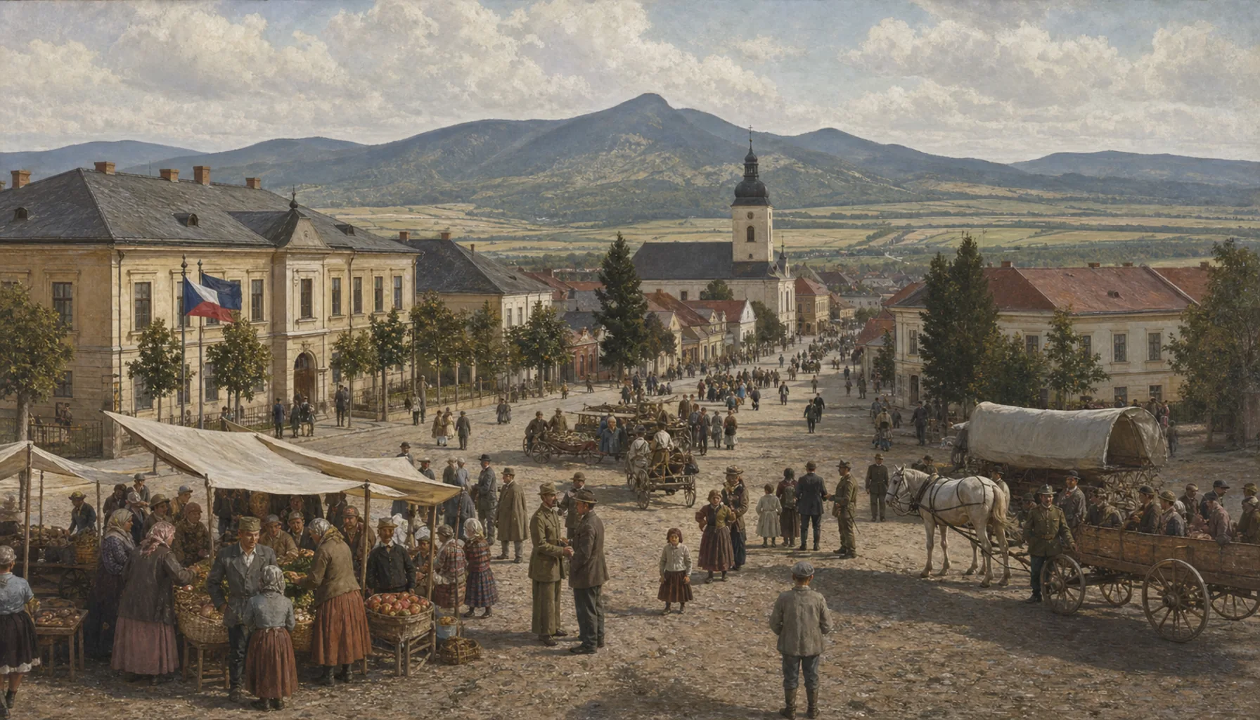 A Czechoslovak district town