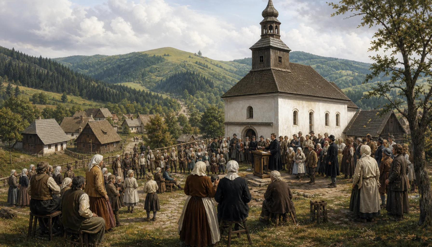 Lutheran, and up on the ridges