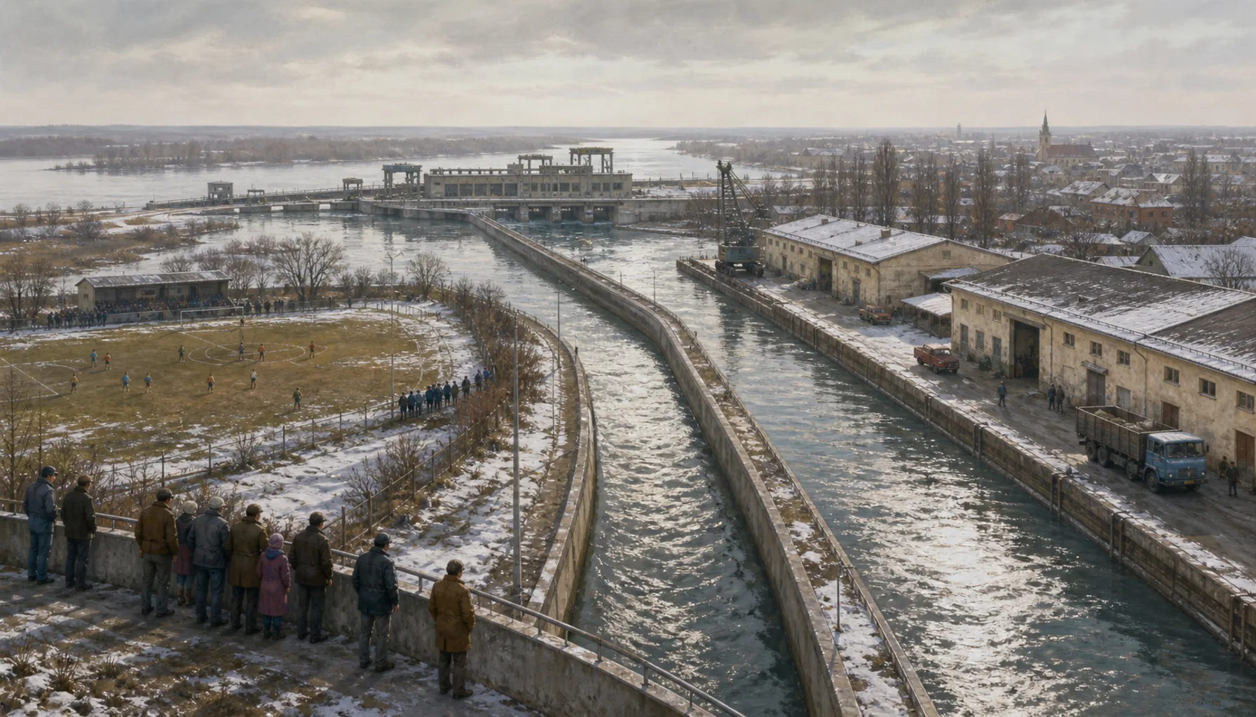 Water, warehouses and a football club
