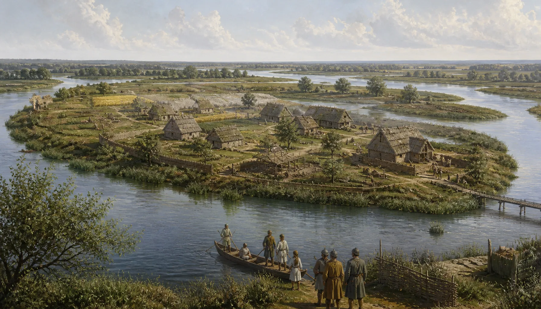 The island under Great Moravia