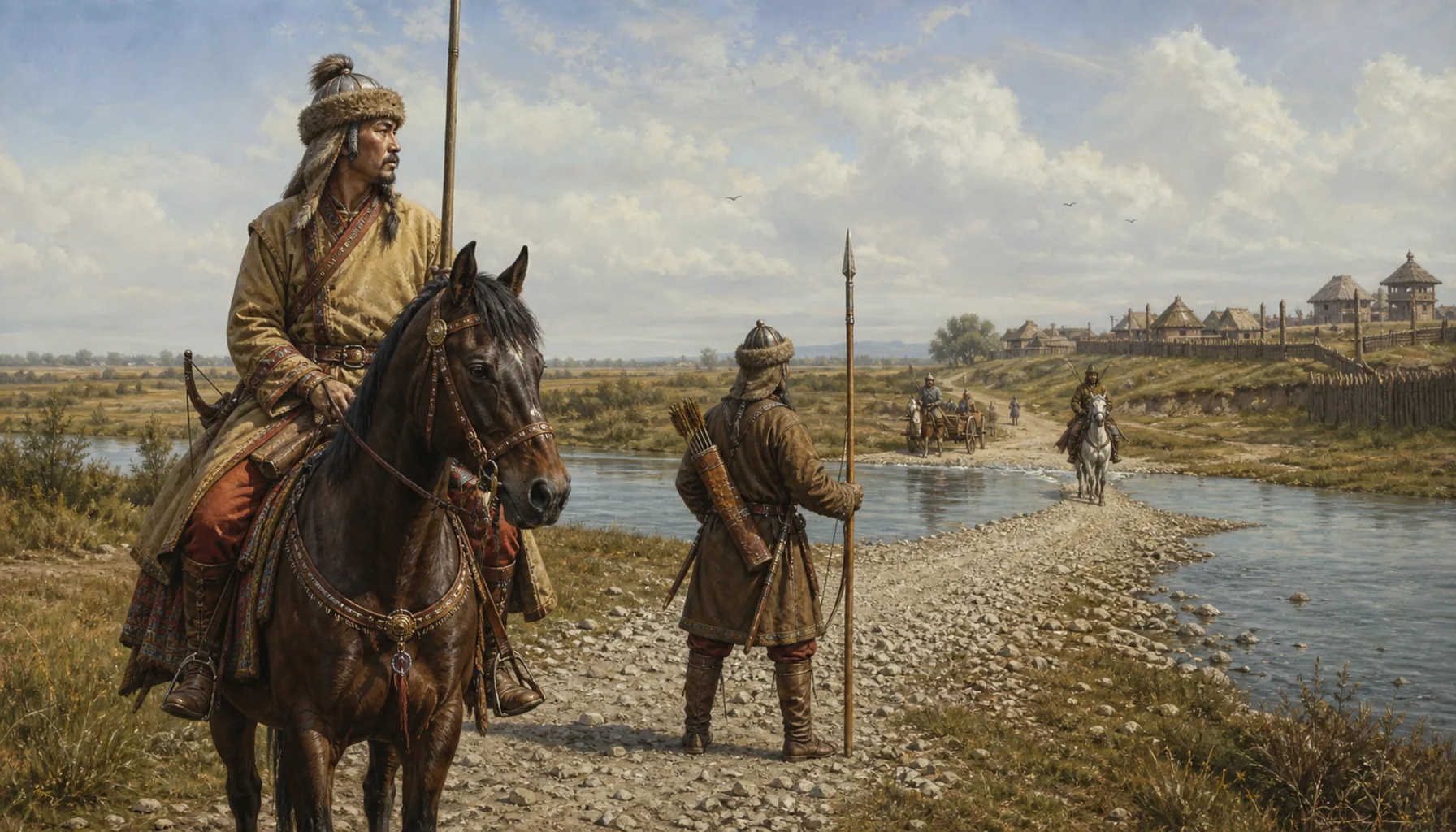 Border guards on the gravel