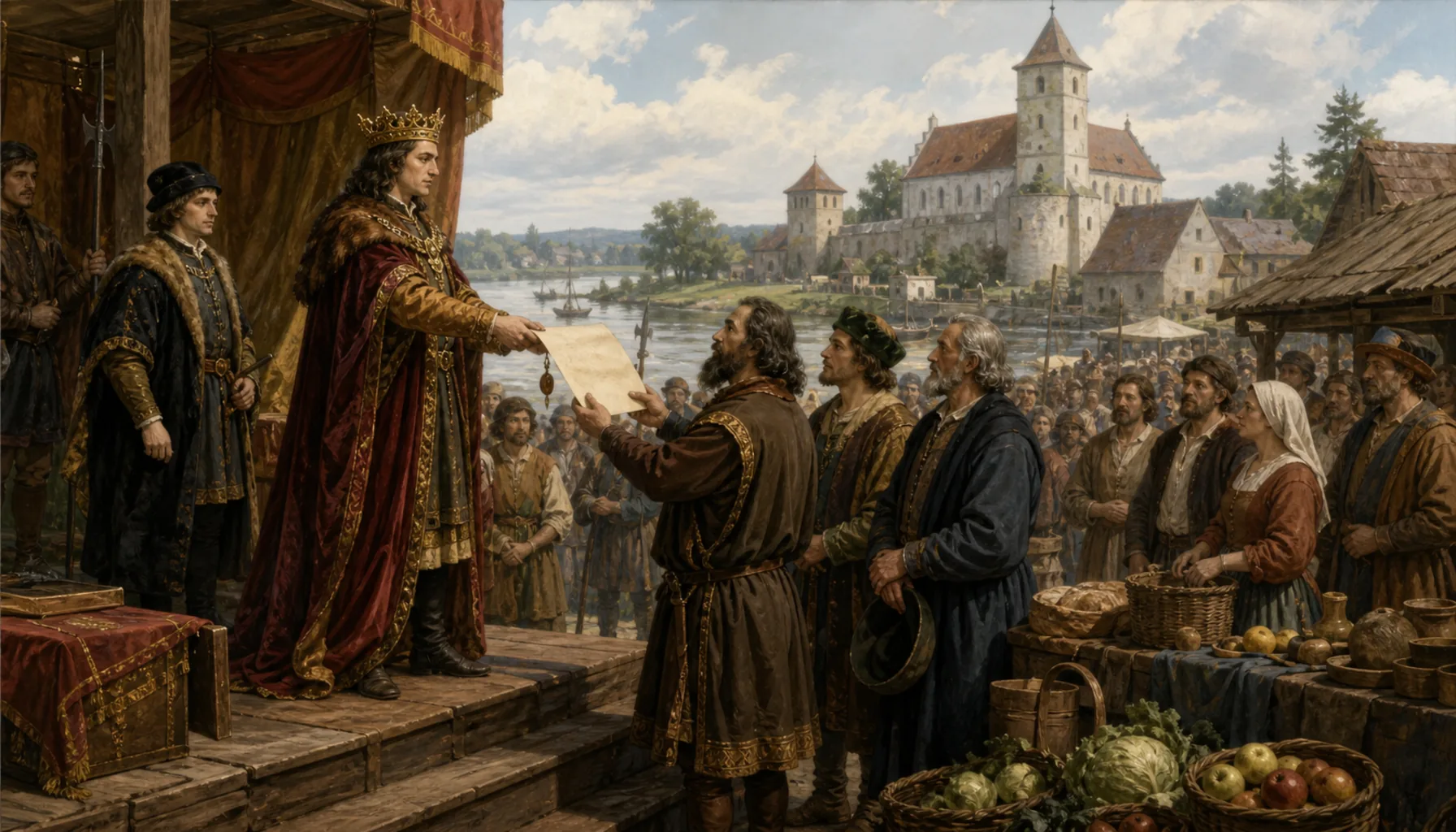 Matthias grants a market
