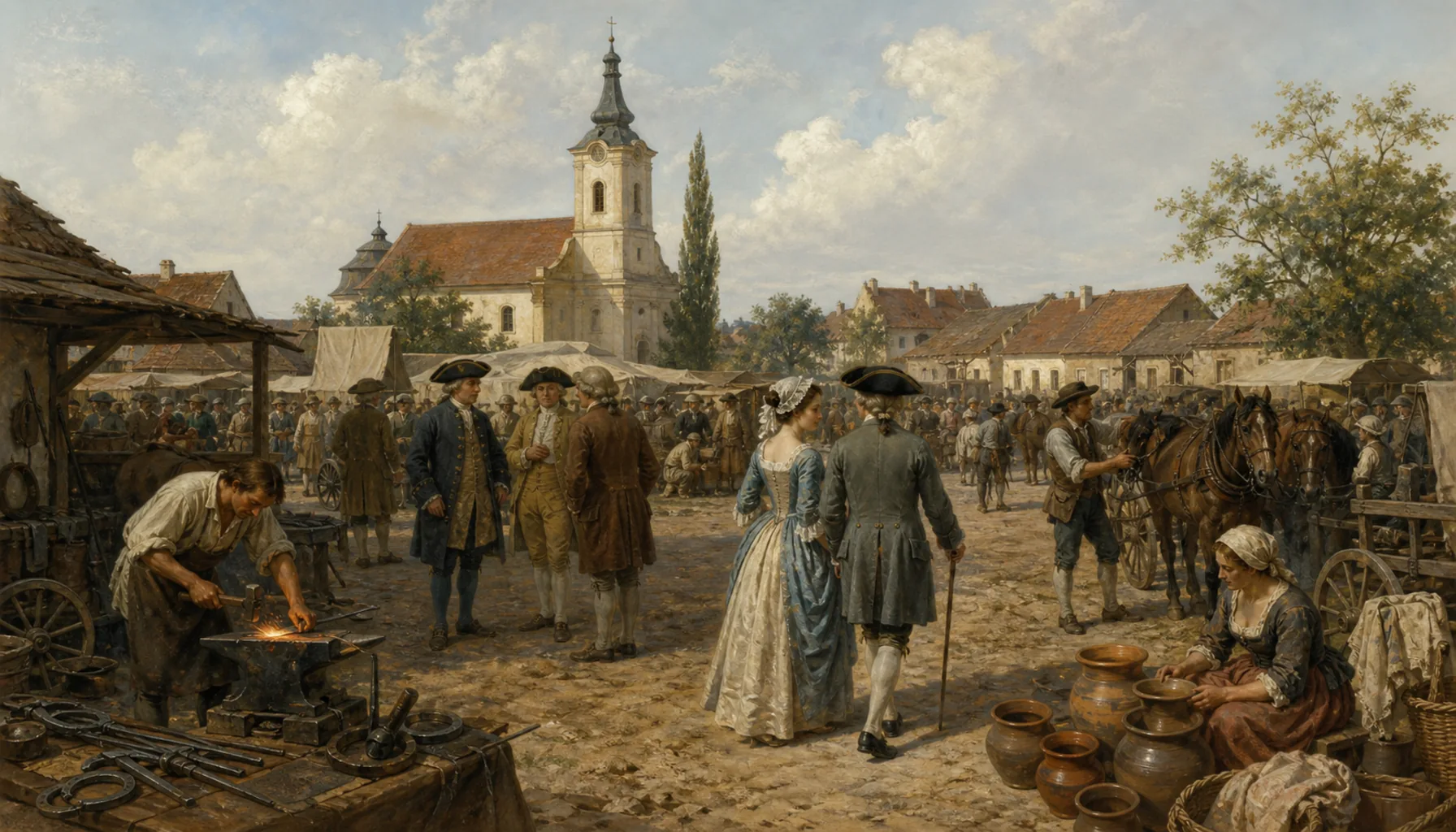 Guilds, fairs and a change of fashion