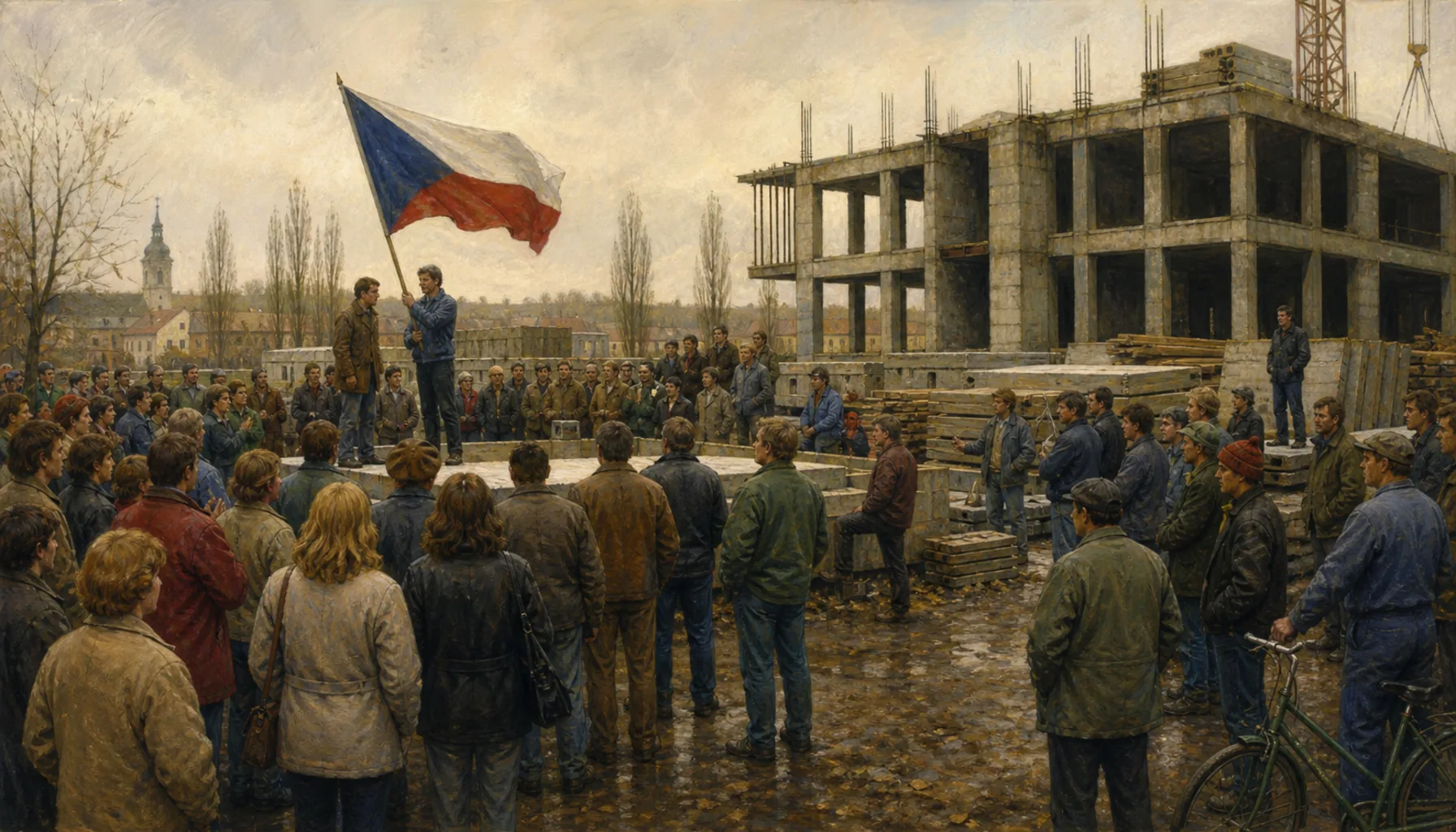 The revolution, and a building site that stopped