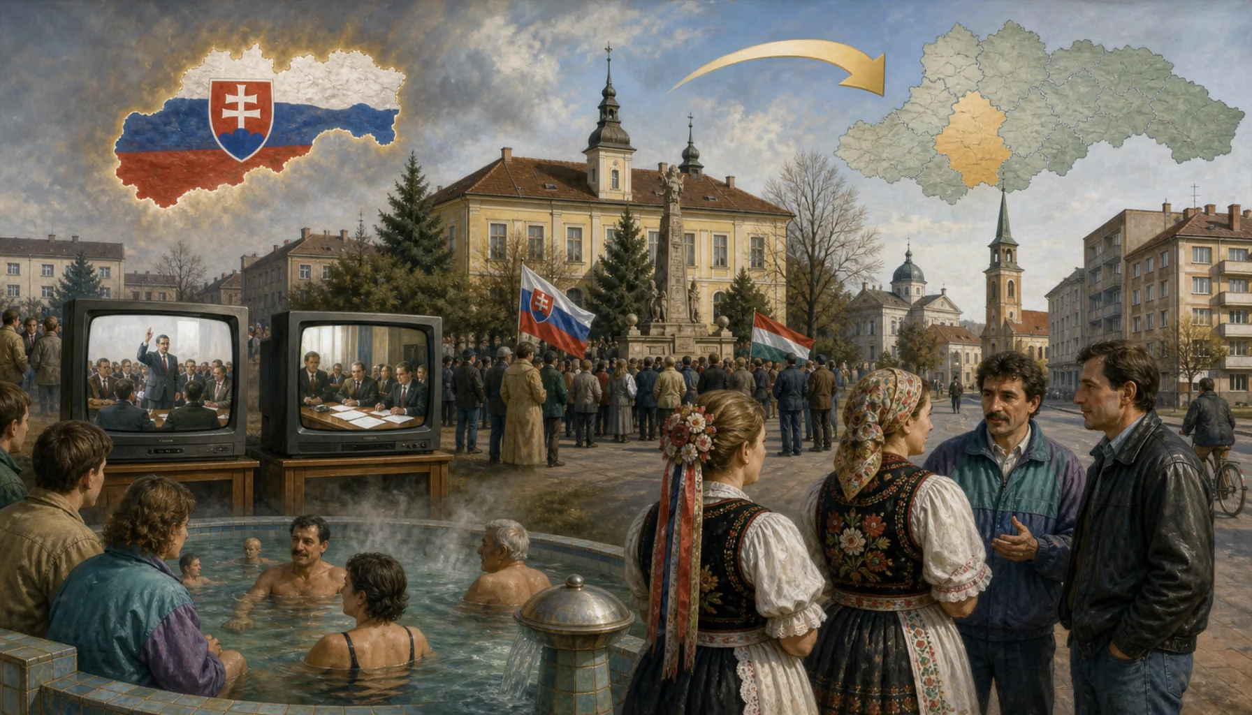 Televisions and thermal water