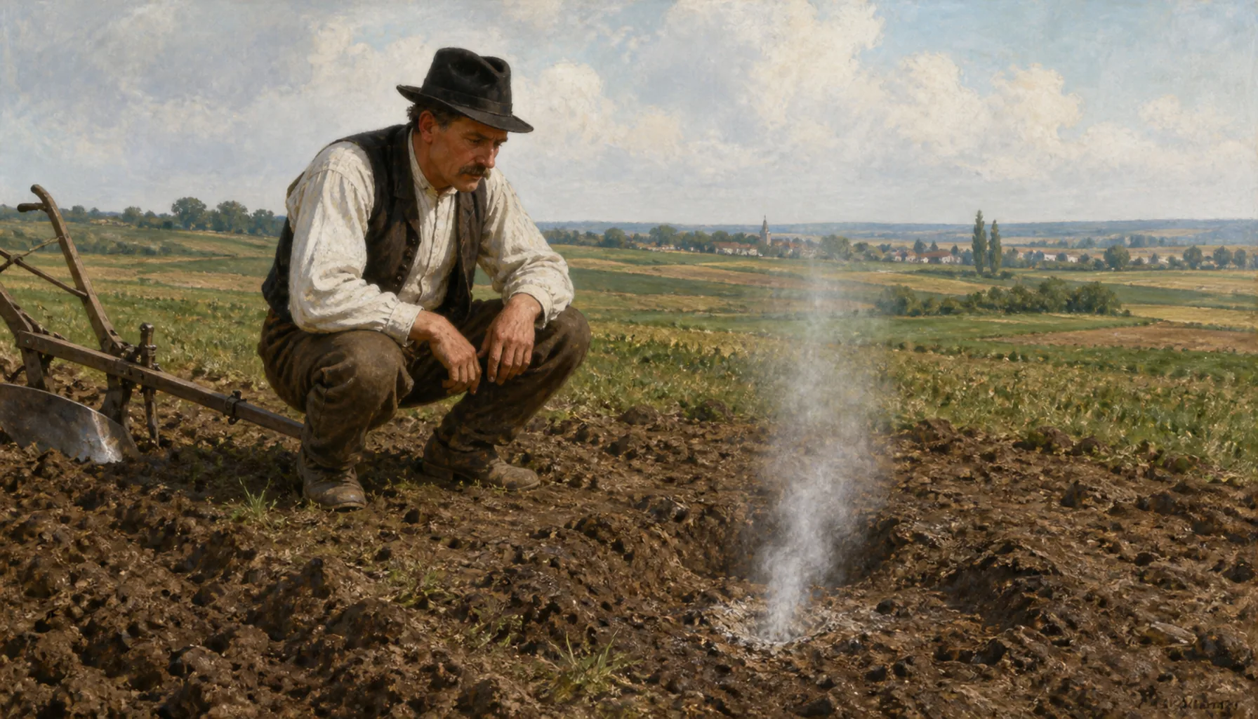 Gas in a farmer's field