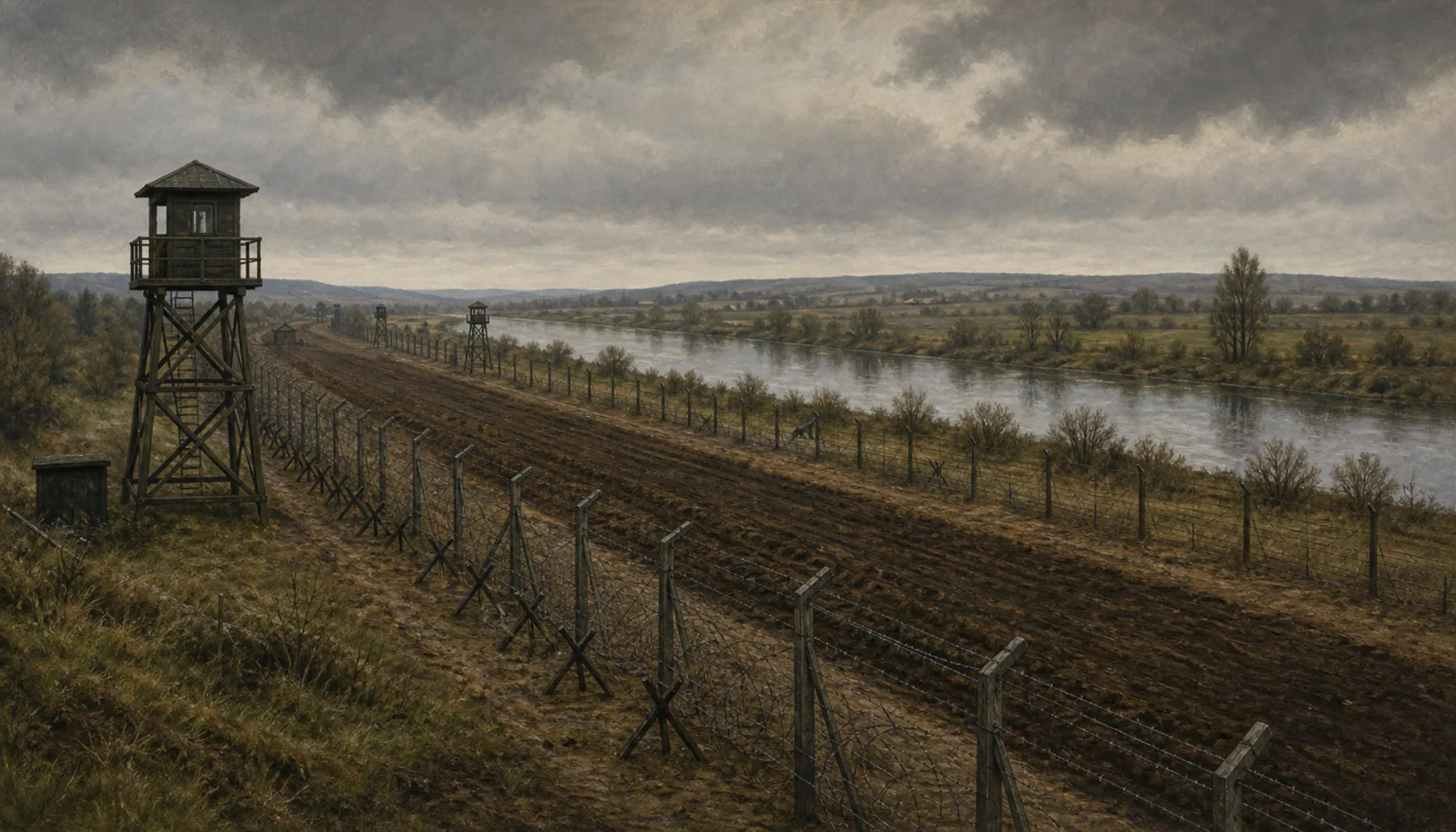 The Iron Curtain along the Morava