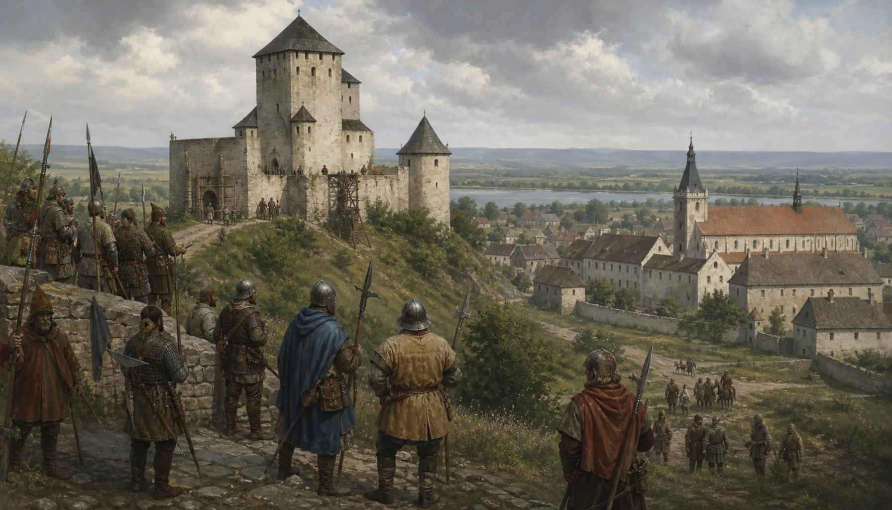 Jiskra's soldiers, and a friary