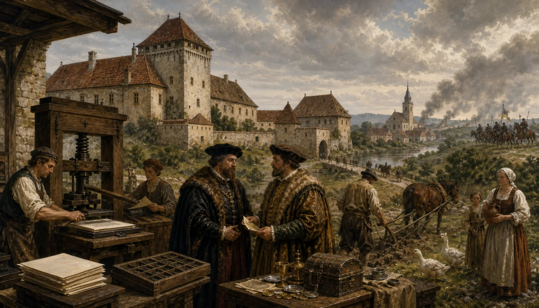 The Thurzos, the raids and a printing press