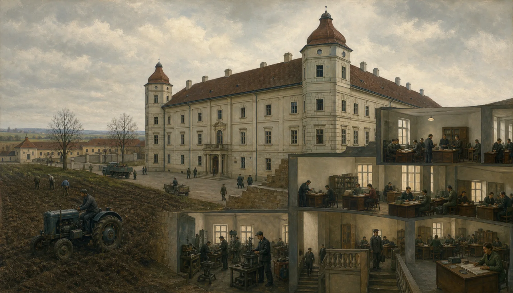 A palace full of offices