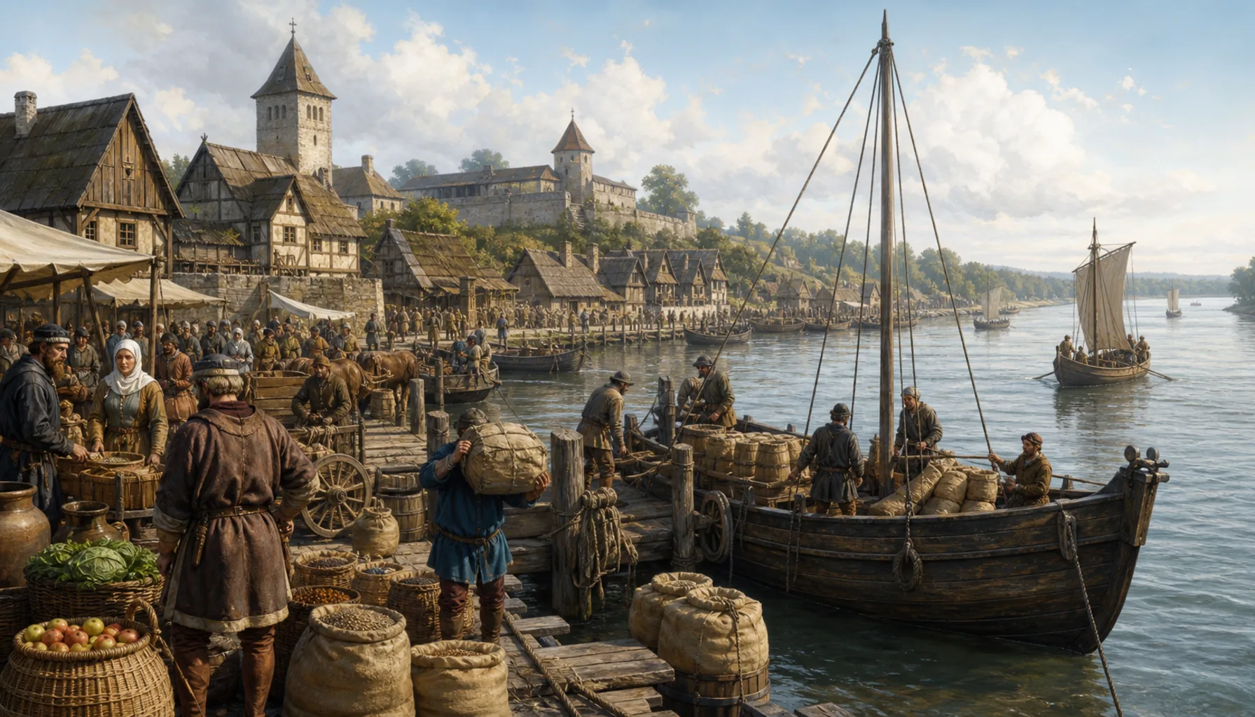 Port, market and town law