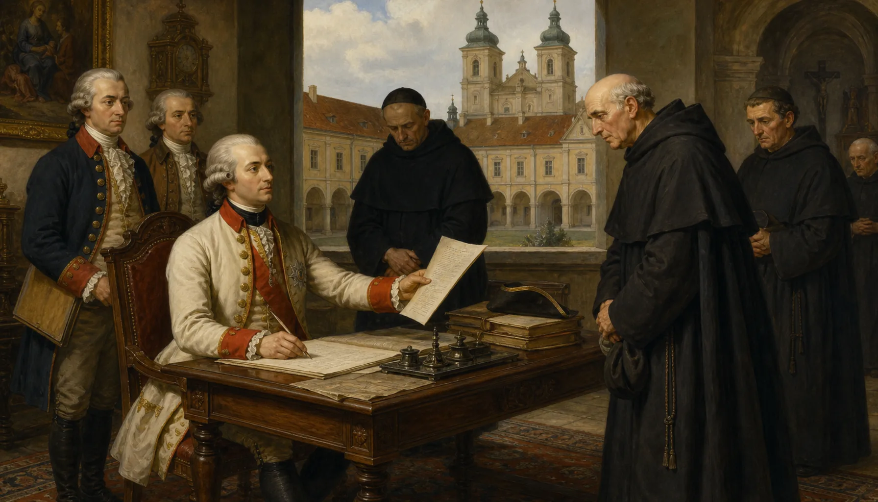 The emperor who closed the monasteries