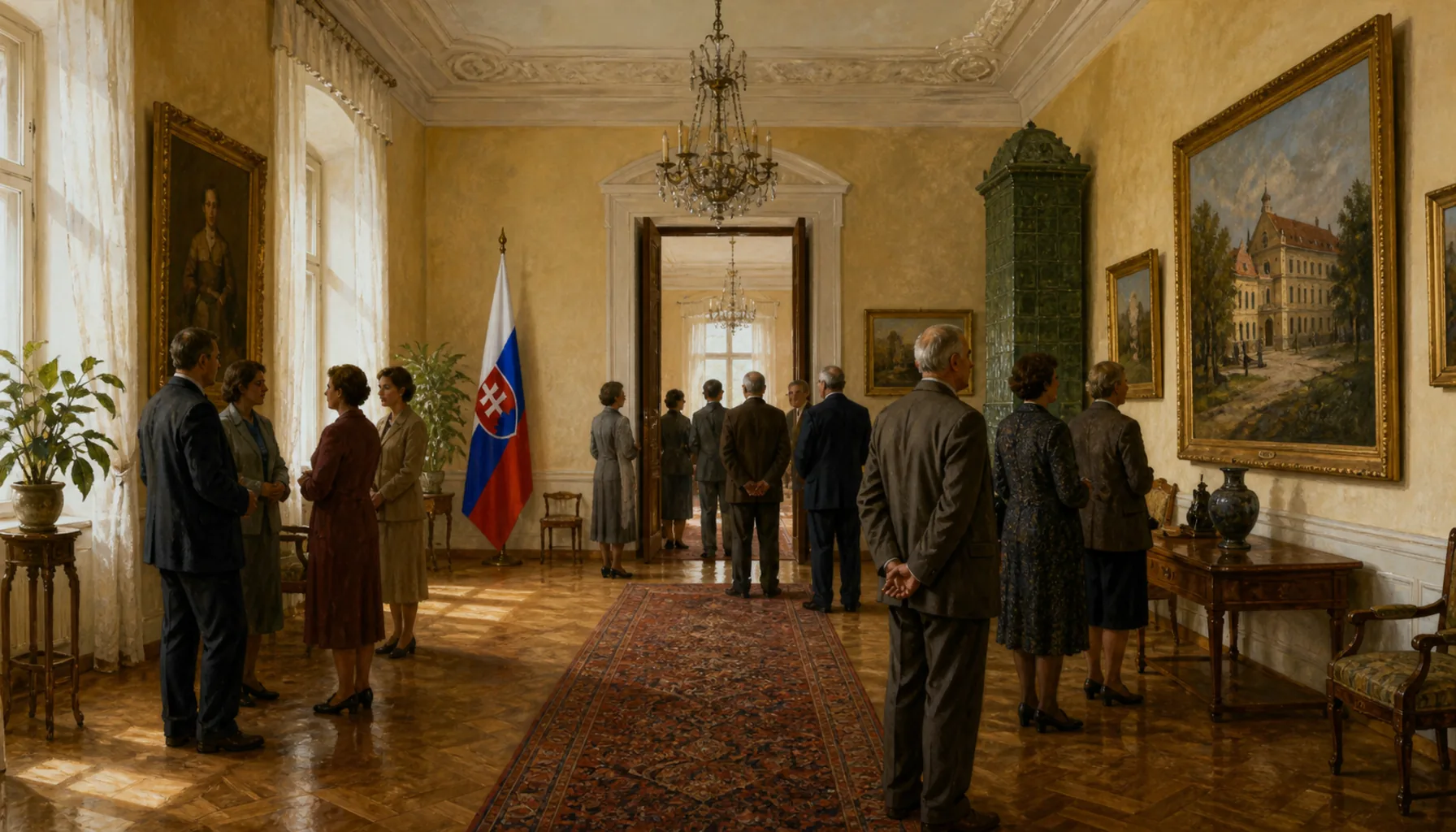 The gallery in the manor house