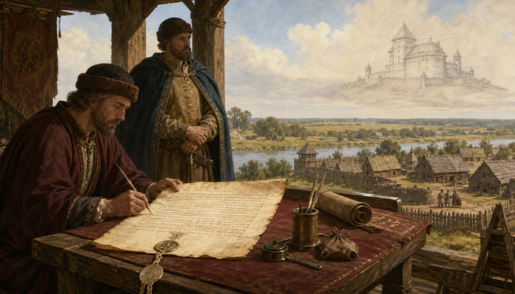 A name in a charter, and a castle that was never built