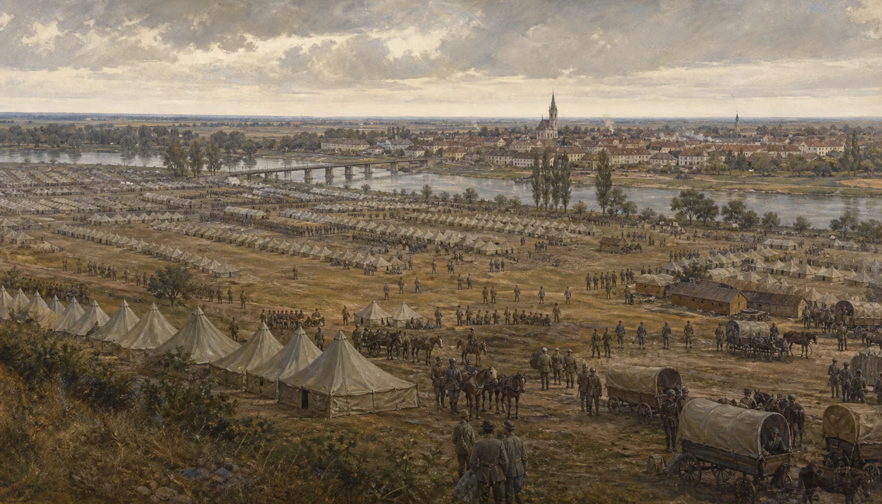 A camp for twenty thousand