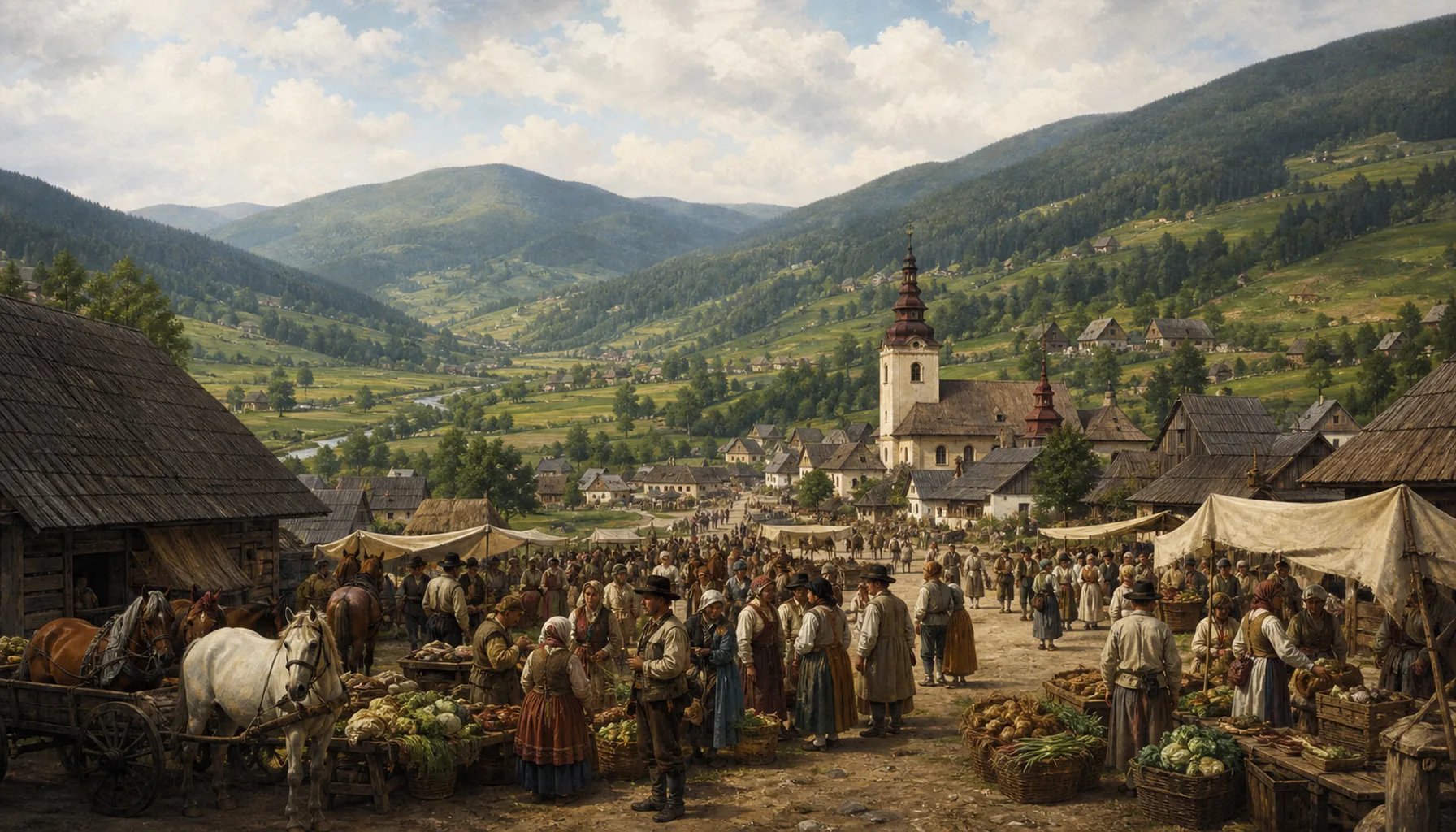 The market at the bottom of a filling valley
