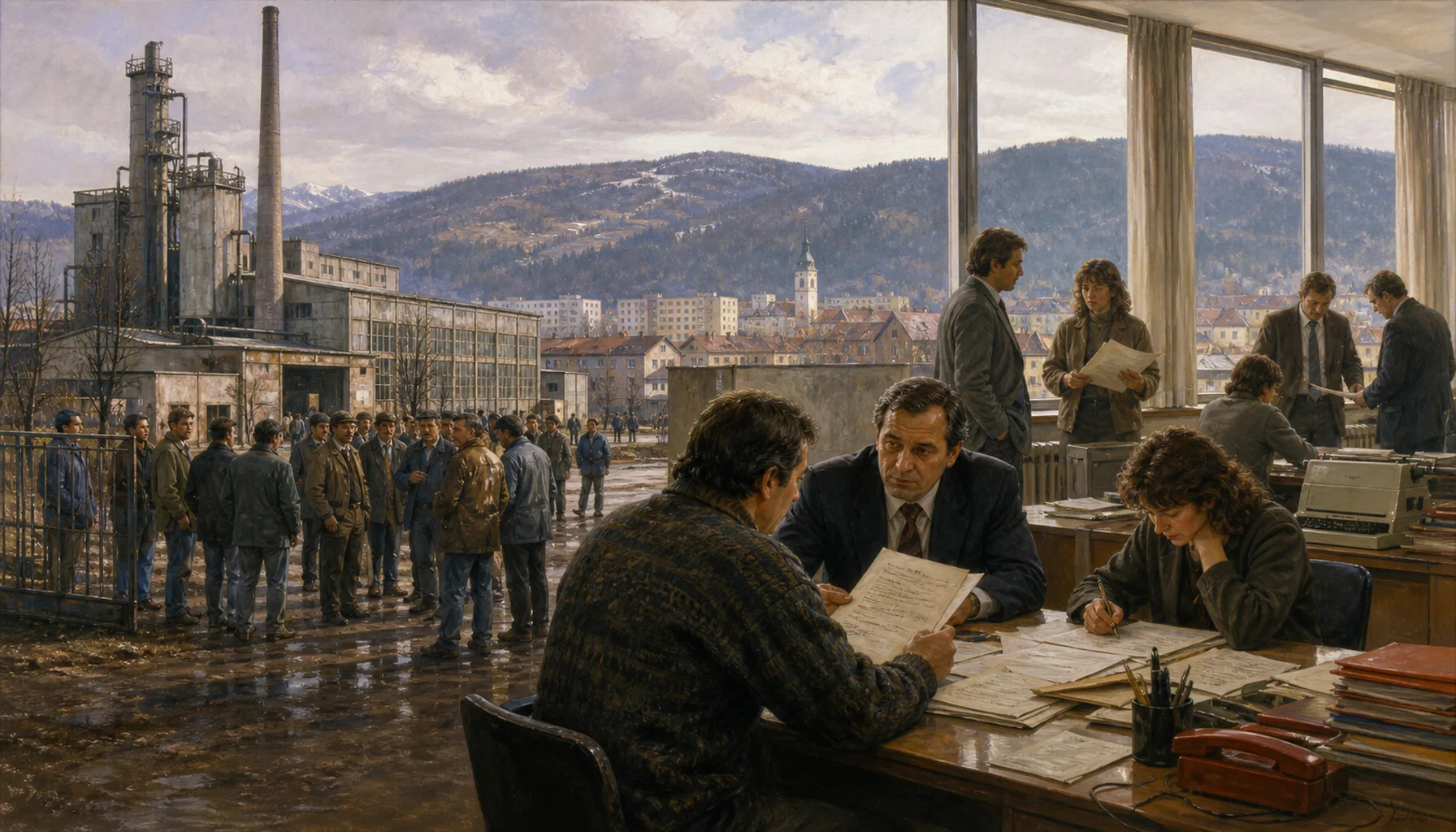 Privatised, and the offices come back
