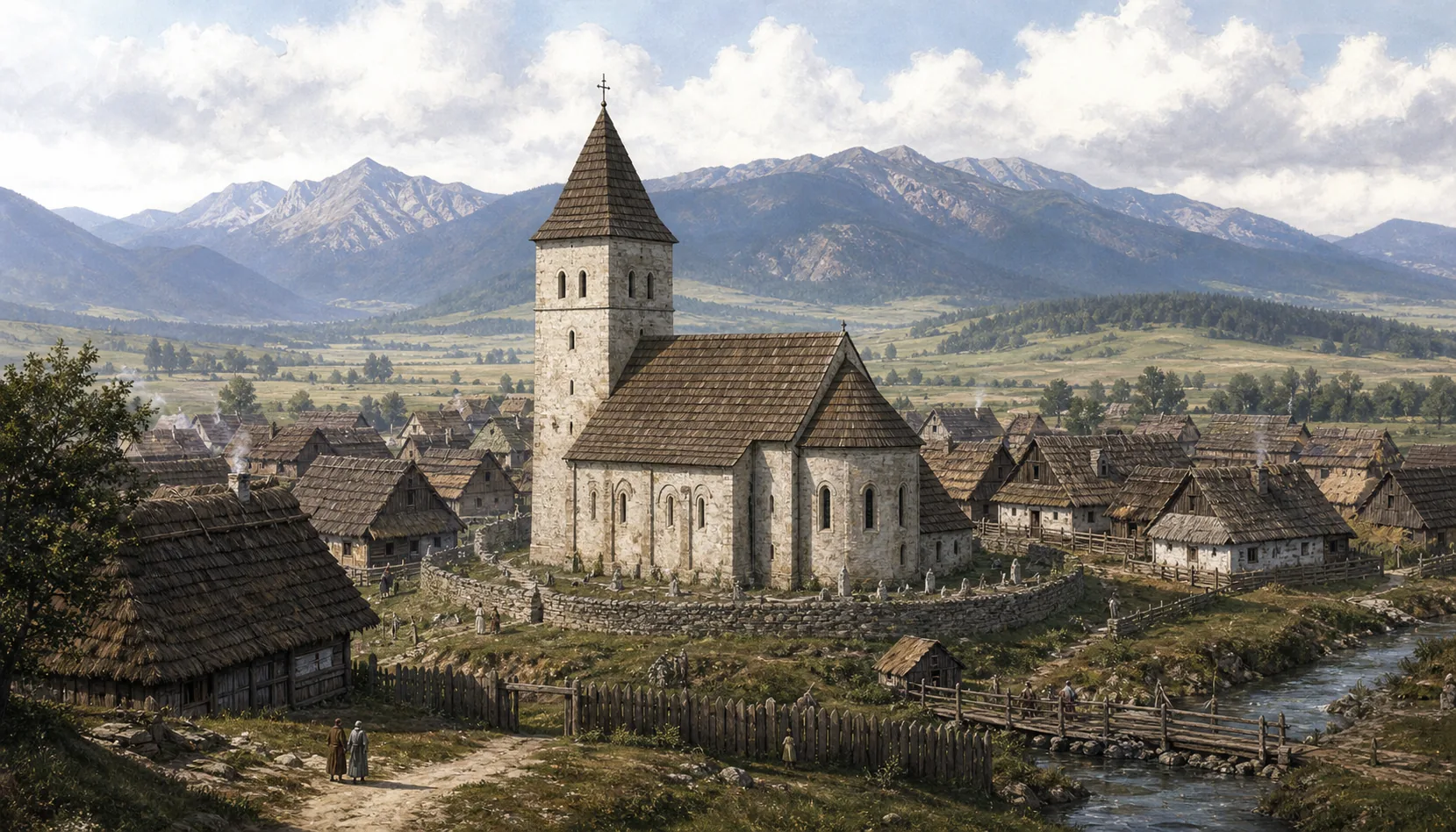 A church, and a town named after it