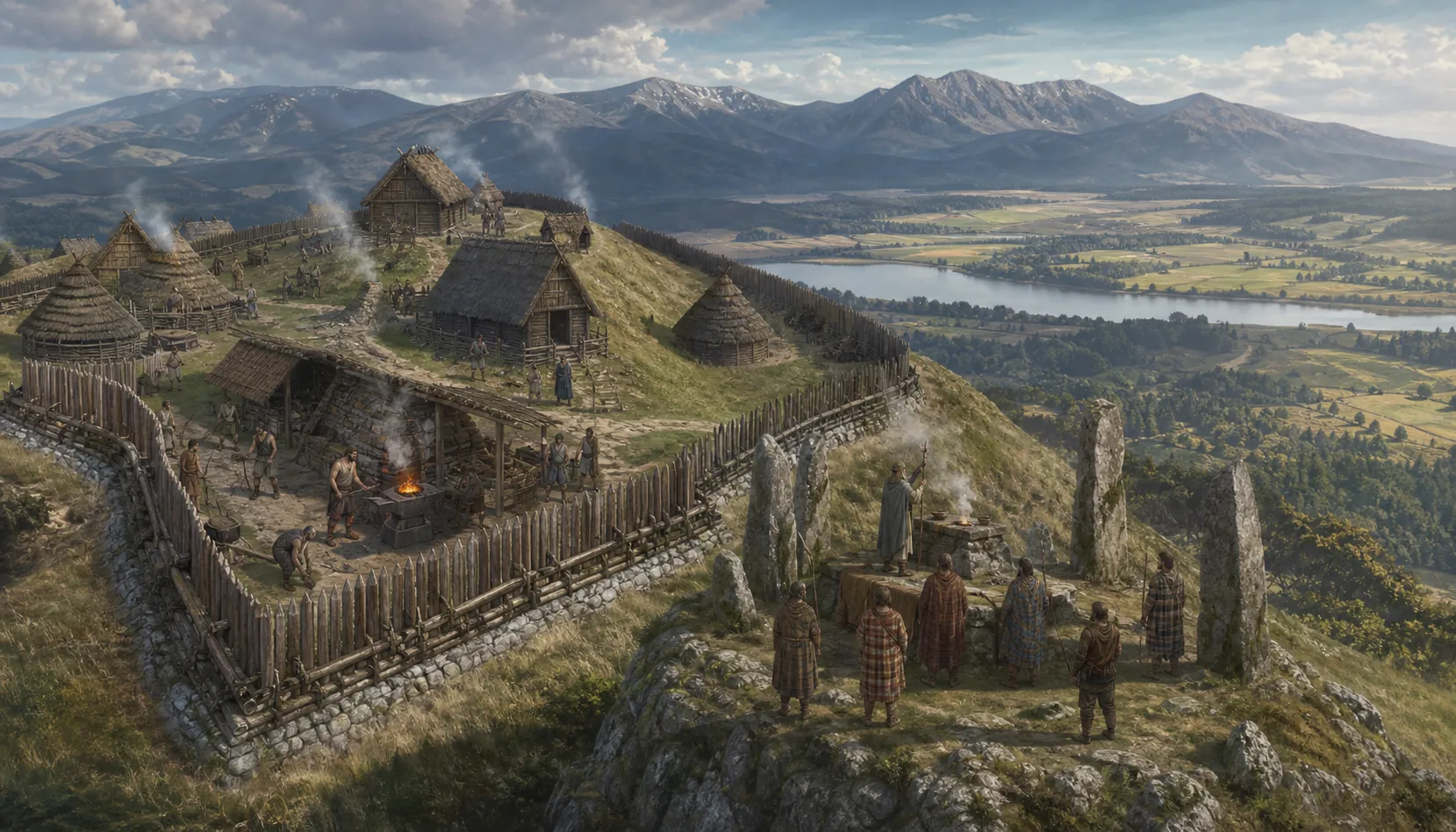 The Celts above the valley