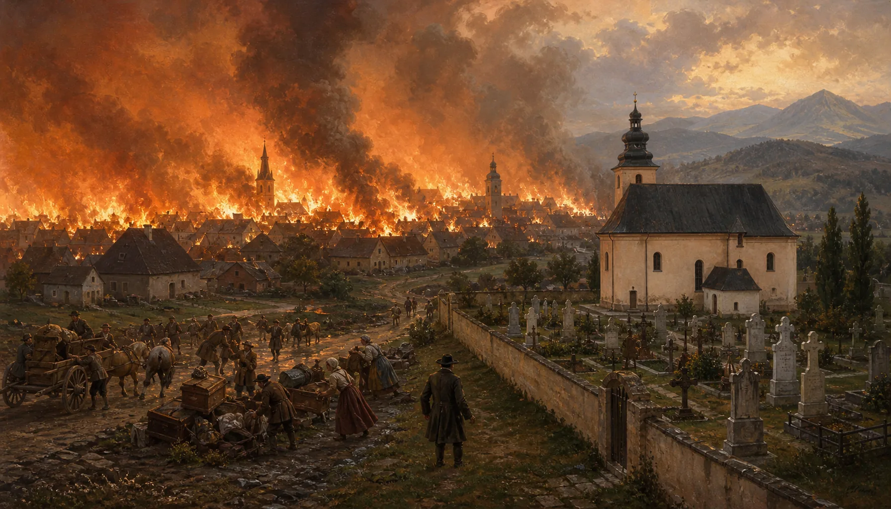Fire, the tolerance church, and a new cemetery