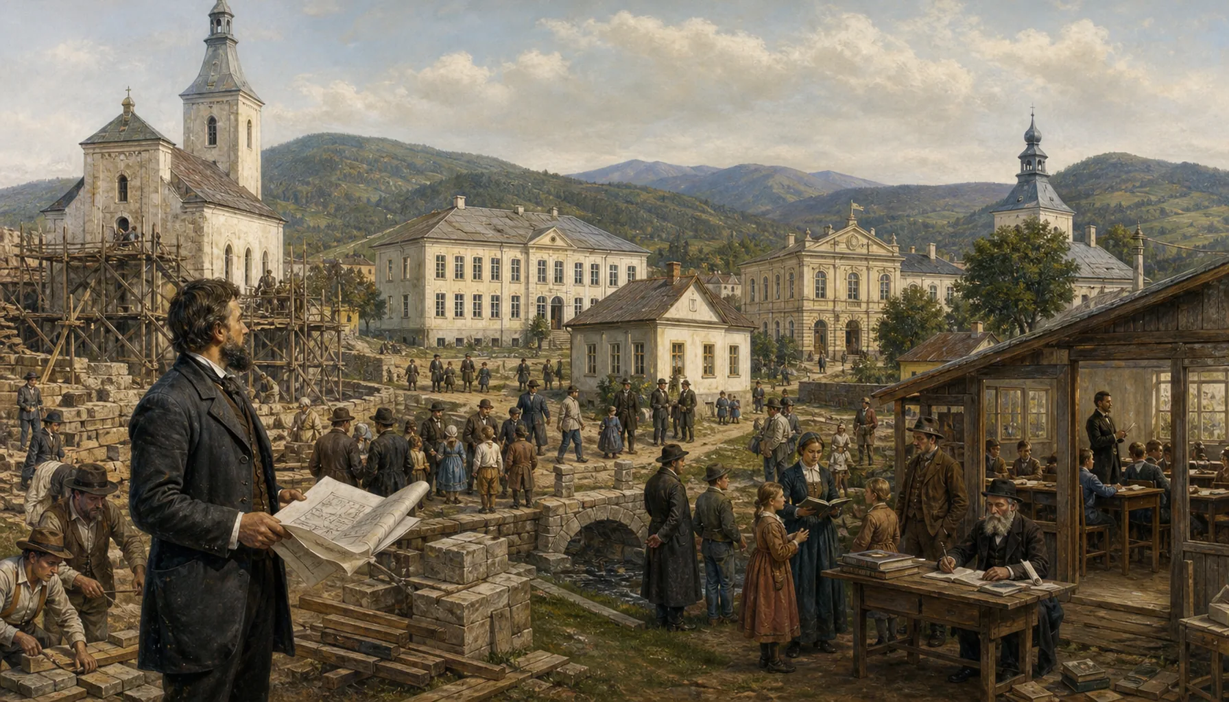 A town that answered with institutions