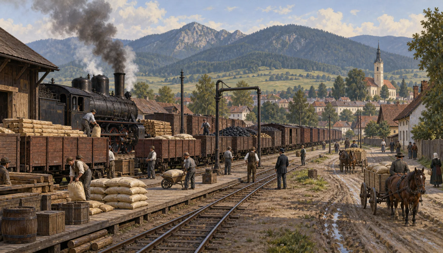 Twenty-one kilometres of branch line
